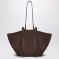 Yuzefi Large Mochi Bag In Nutmeg Suede Leather Women