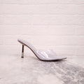 LE SILLA SILVER PVC MULES - SIZE 38.5