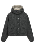 Brunello Cucinelli Women 'Shiny Zipper Pull' Down Jacket
