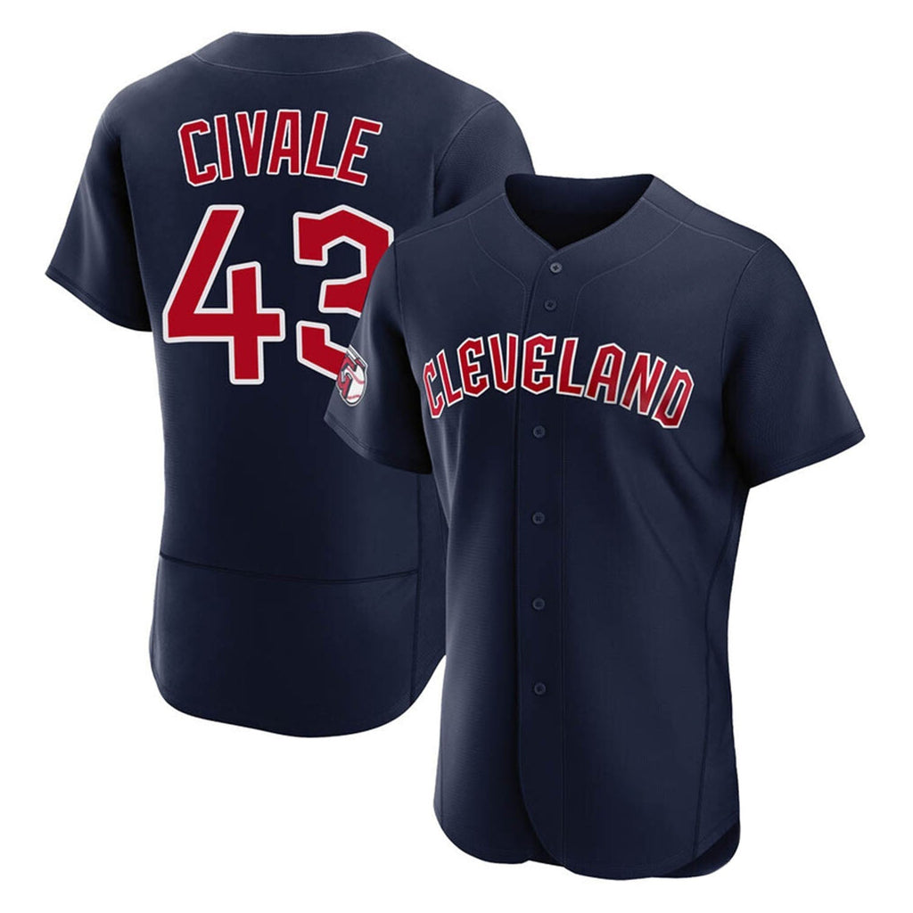 Aaron Civale Cleveland Guardians 43 Jersey
