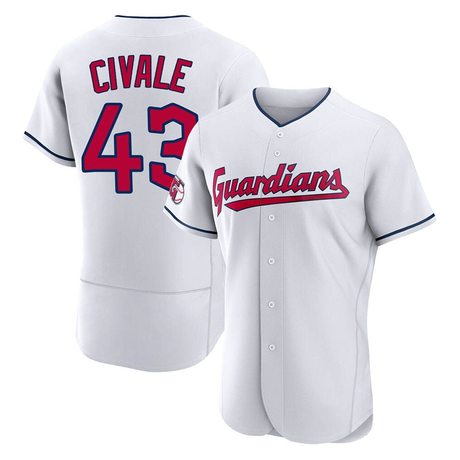 Aaron Civale Cleveland Guardians 43 Jersey