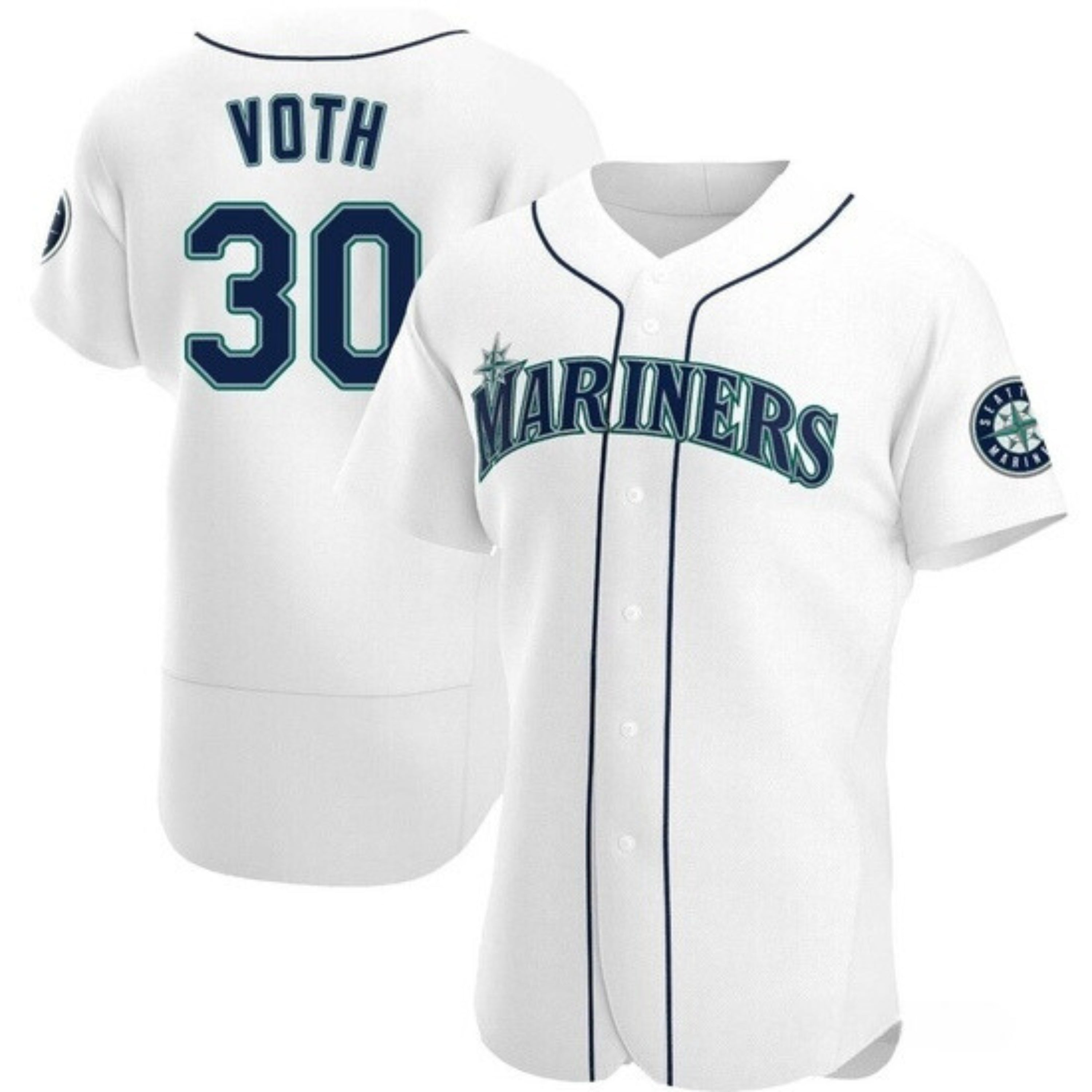 Austin Voth Seattle Mariners 30 Jersey