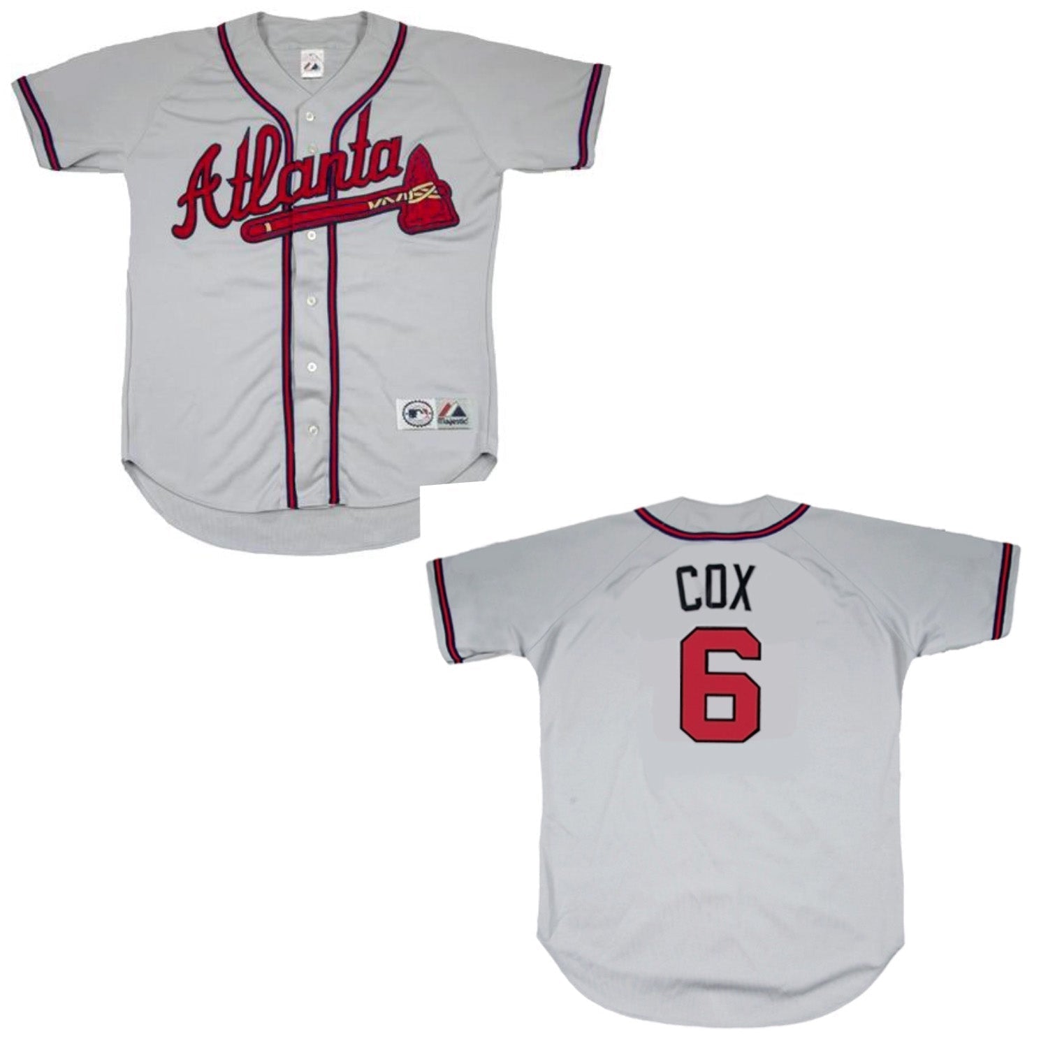 Bobby Cox Atlanta Braves 6 Jersey
