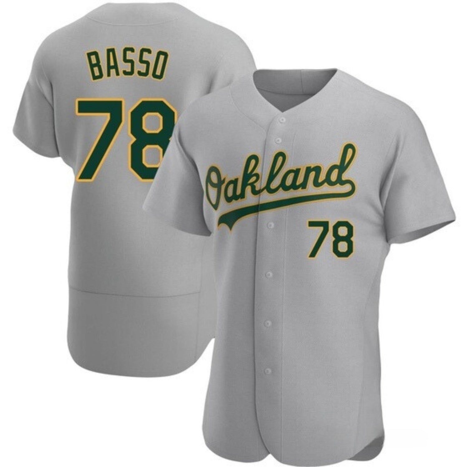 Brady Basso Oakland Atheltics 78 Jersey