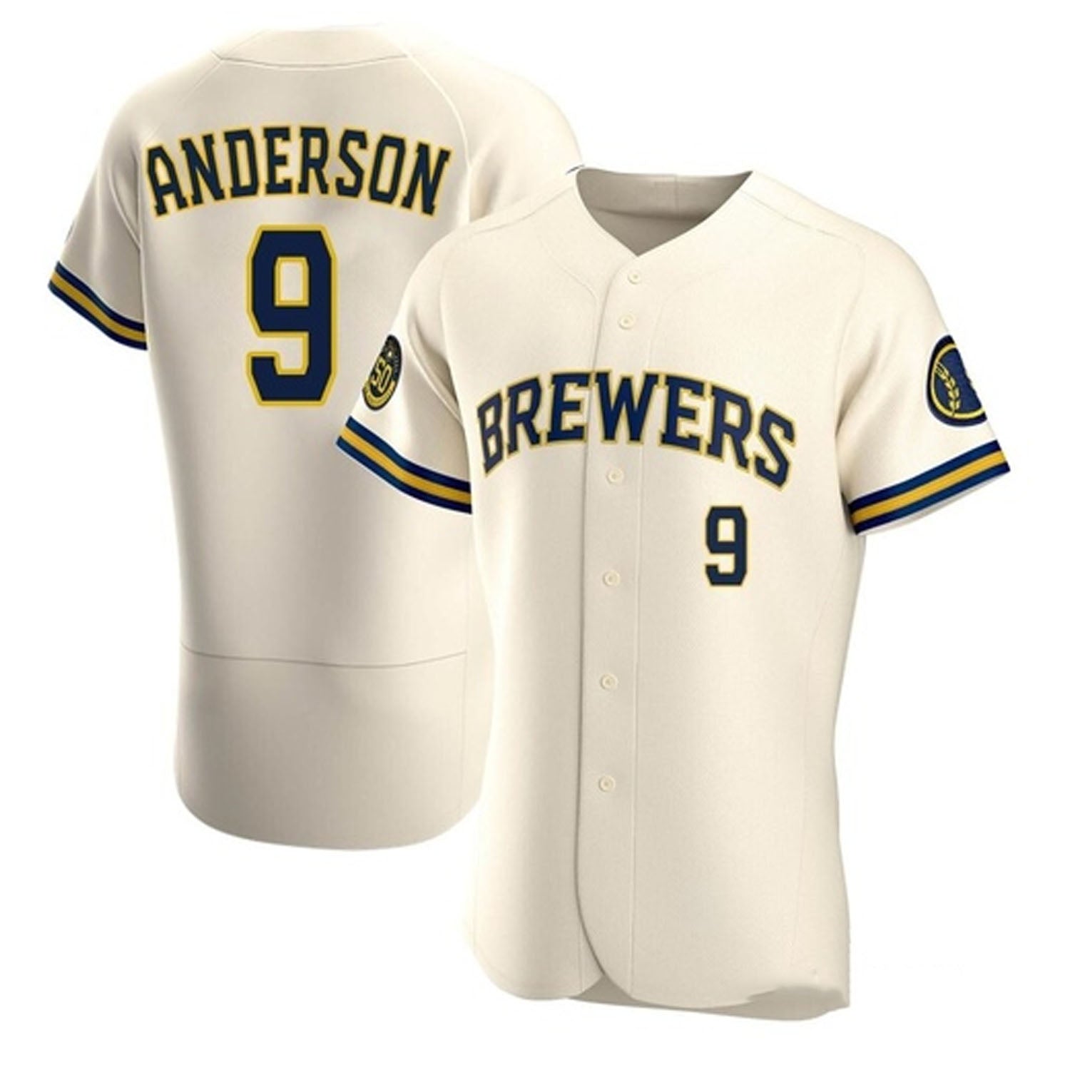 Brian Anderson Milwaukee Brewers 9 Jersey