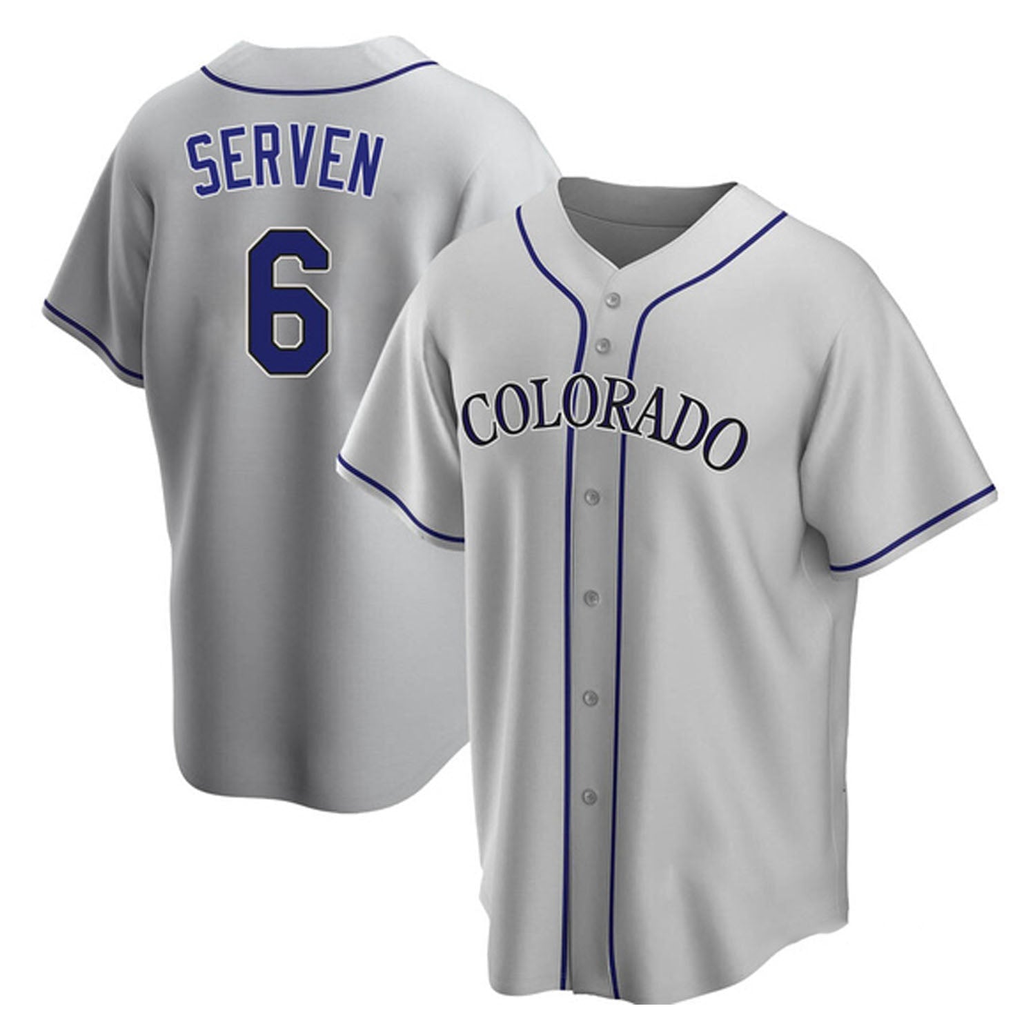 Brian Serven Colorado Rockies 6 Jersey