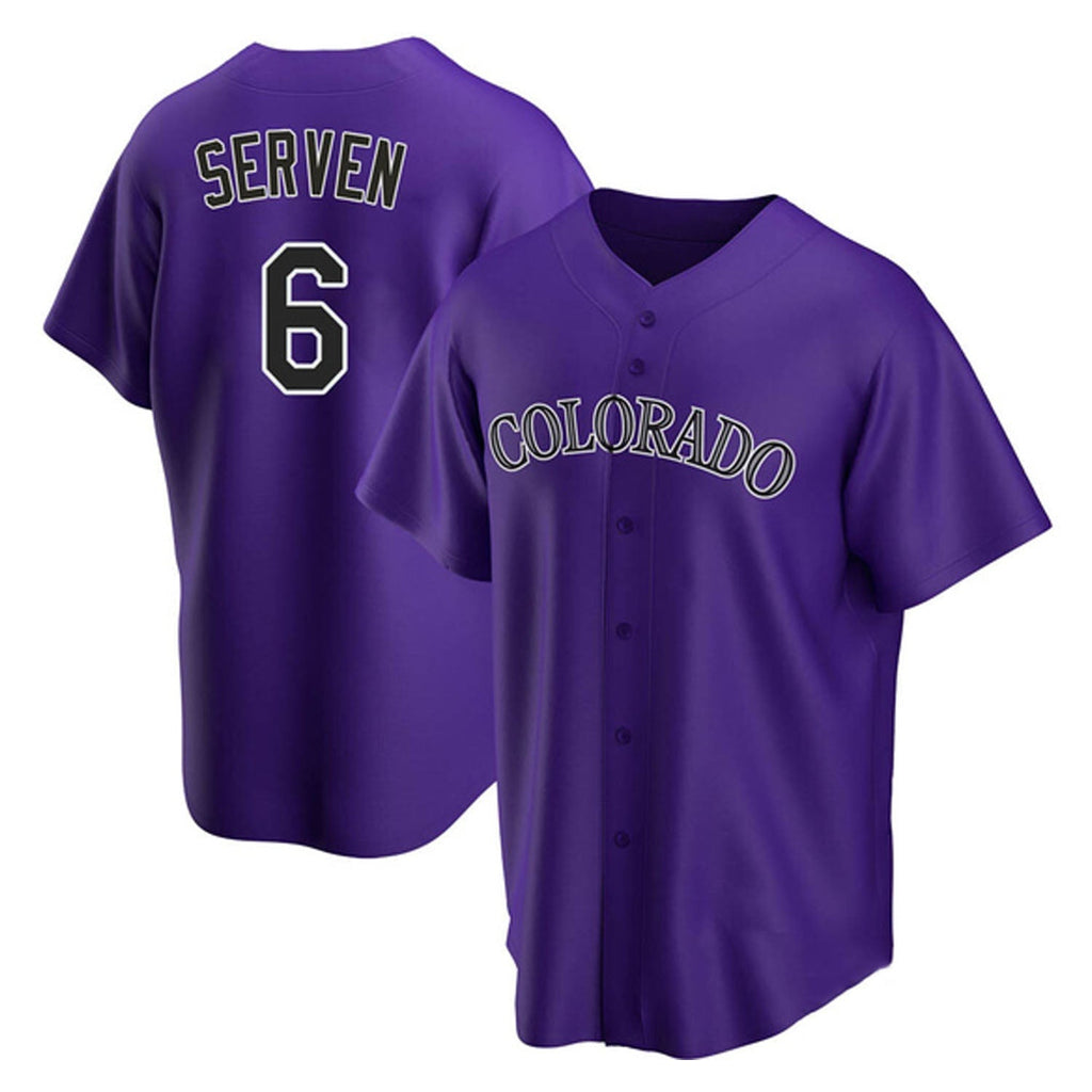 Brian Serven Colorado Rockies 6 Jersey