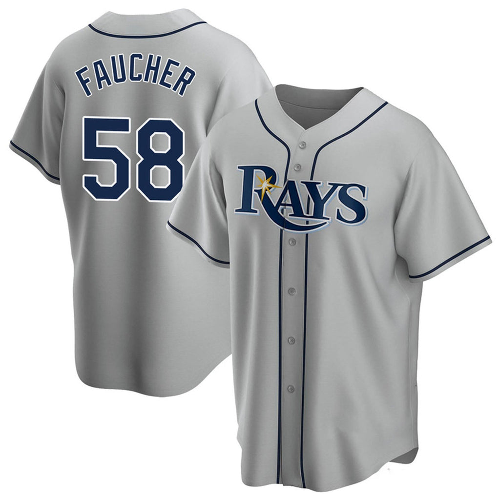 Calvin Faucher Tampa Bay Rays 58 Jersey