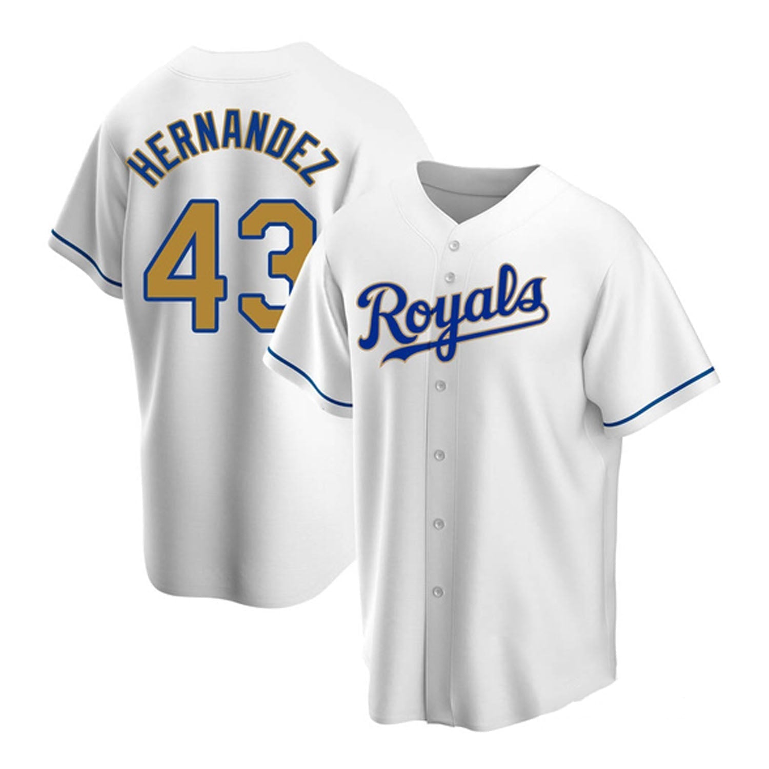Carlos Hernandez Kansas City Royals 43 Jersey