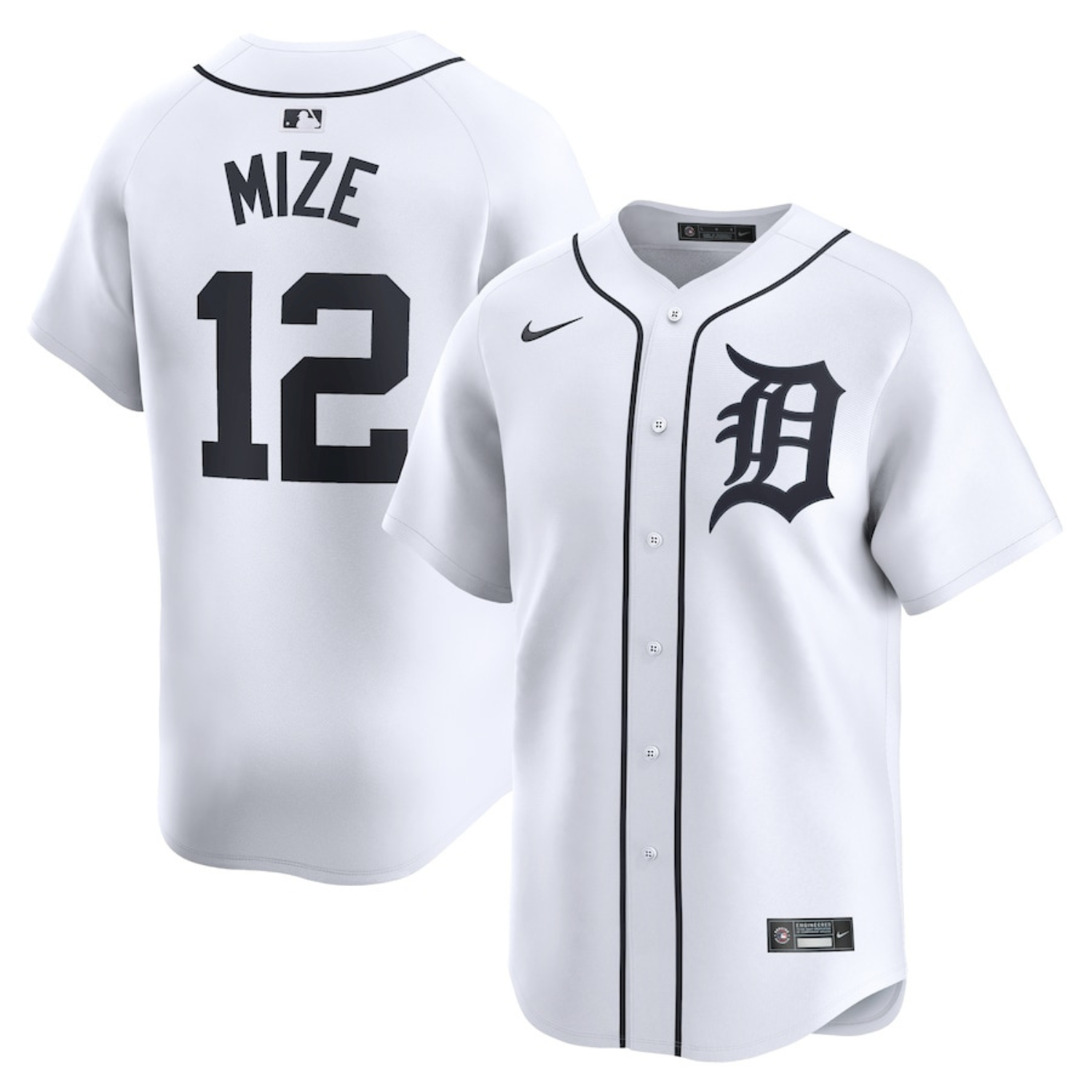 Casey Mize Detroit Tigers 12 Jersey