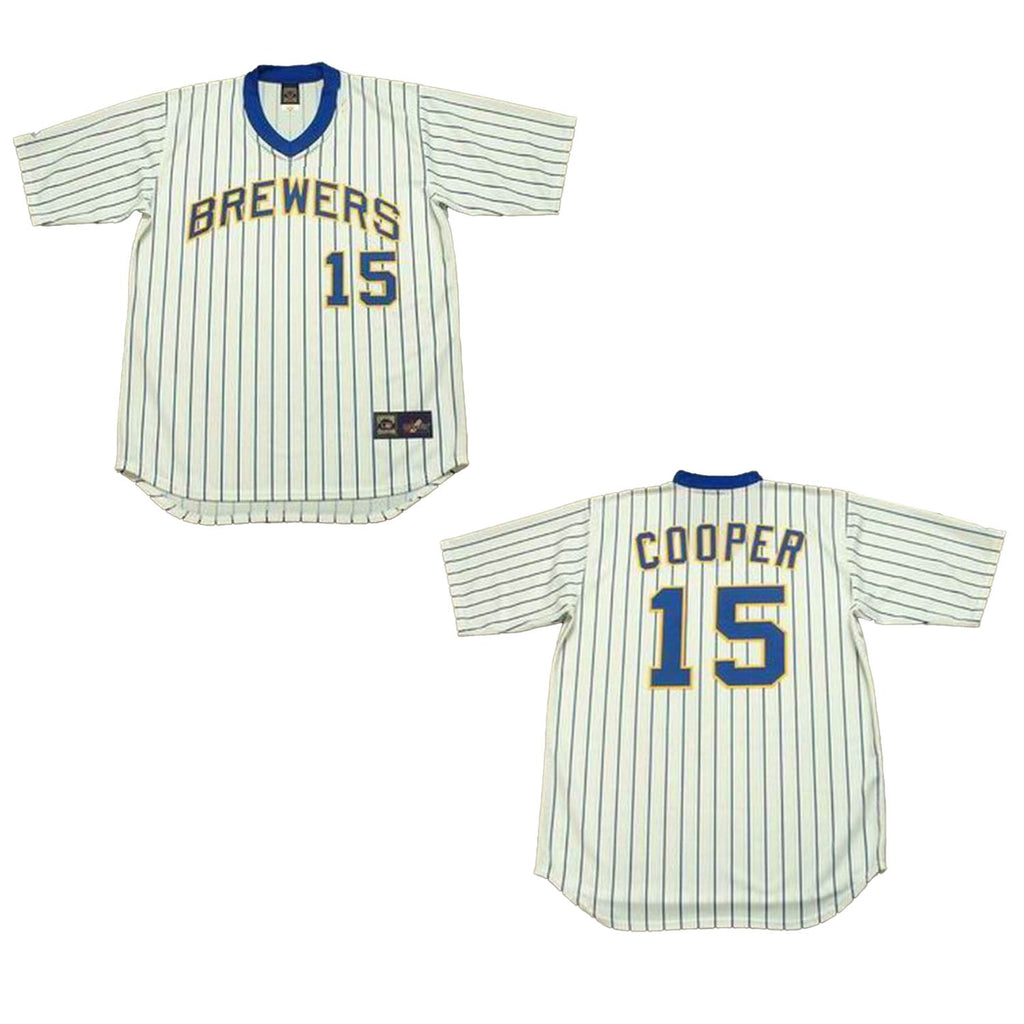 Cecil Cooper Milwaukee Brewers 15 Jersey