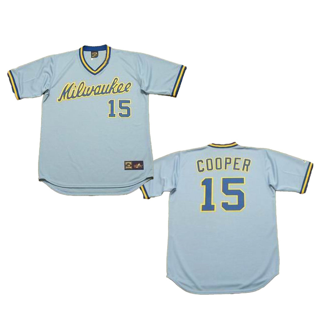 Cecil Cooper Milwaukee Brewers 15 Jersey