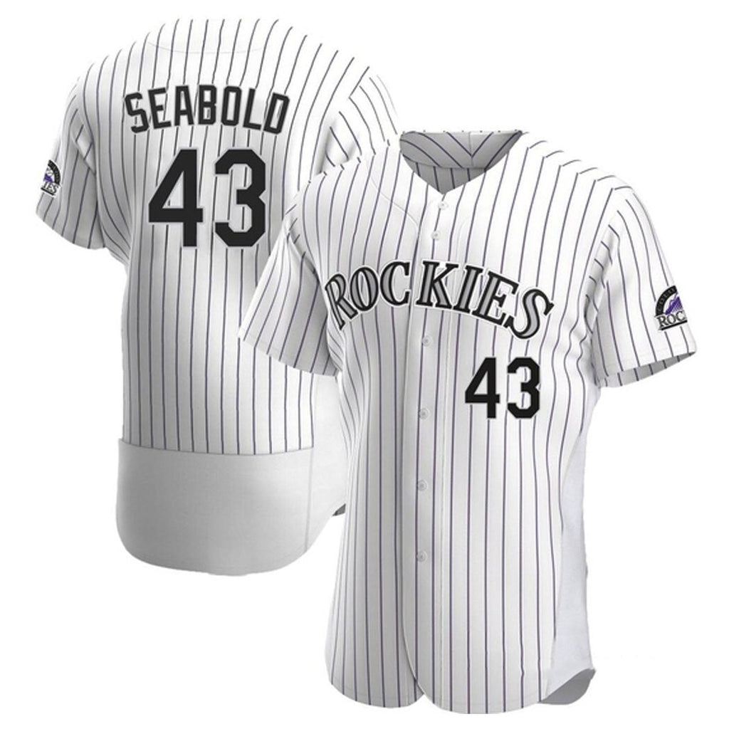 Connor Seabold Colorado Rockies 43 Jersey