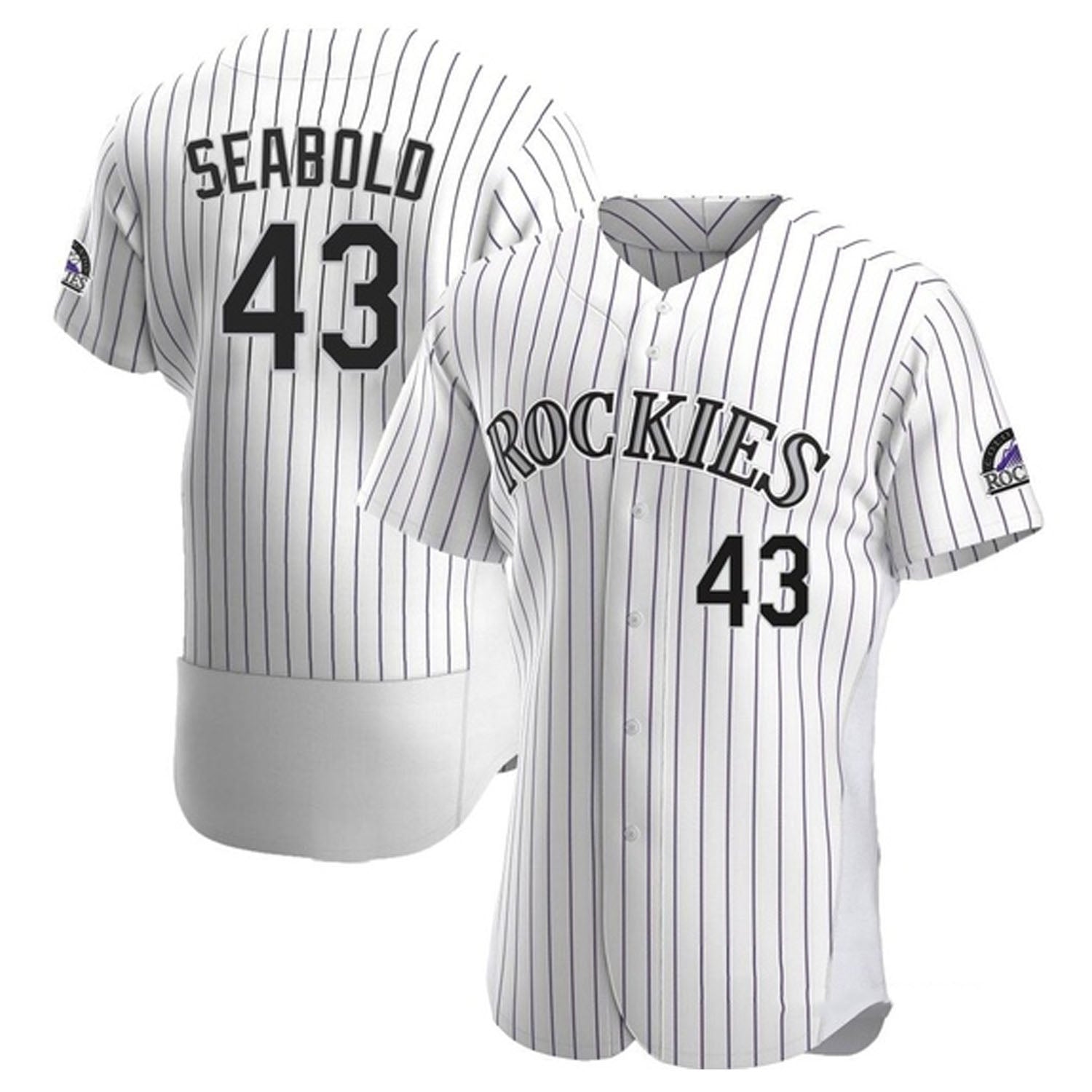 Connor Seabold Colorado Rockies 43 Jersey