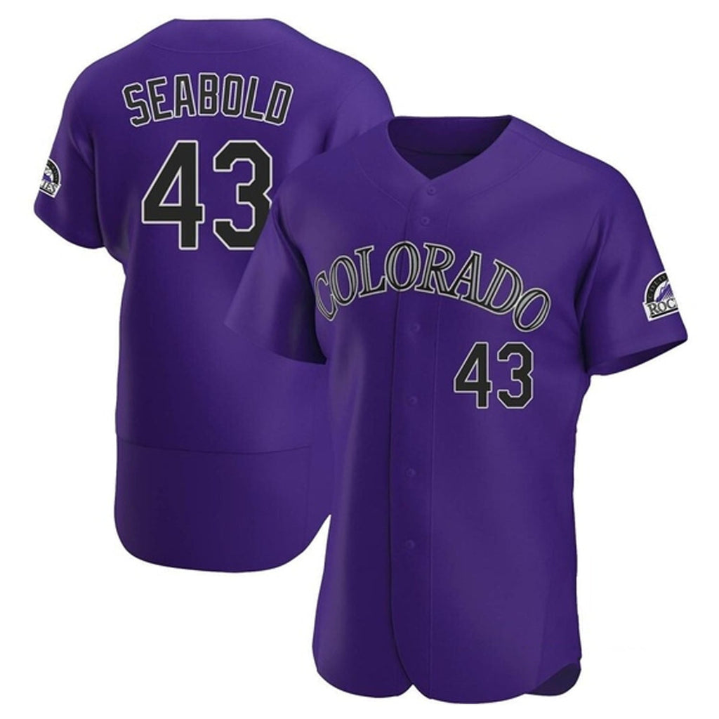 Connor Seabold Colorado Rockies 43 Jersey