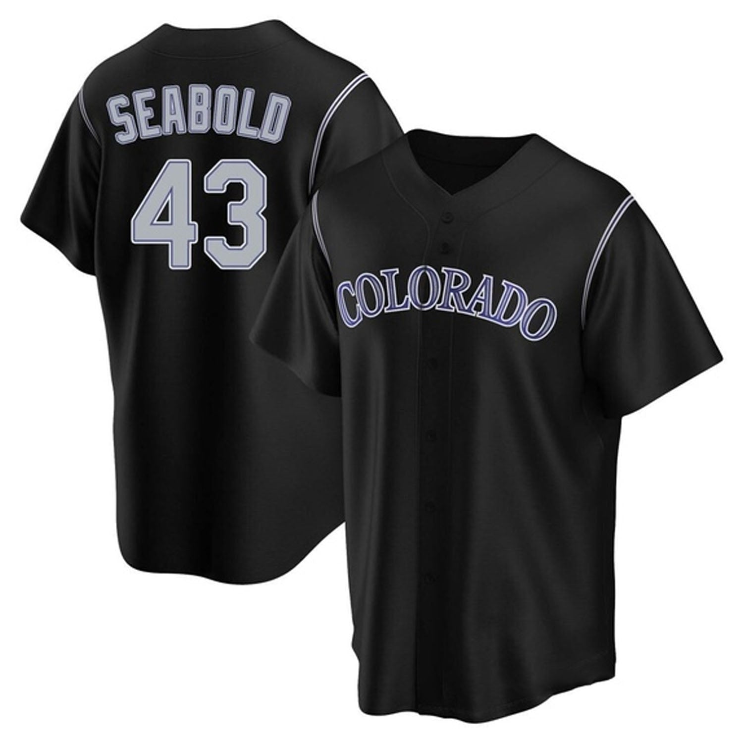Connor Seabold Colorado Rockies 43 Jersey