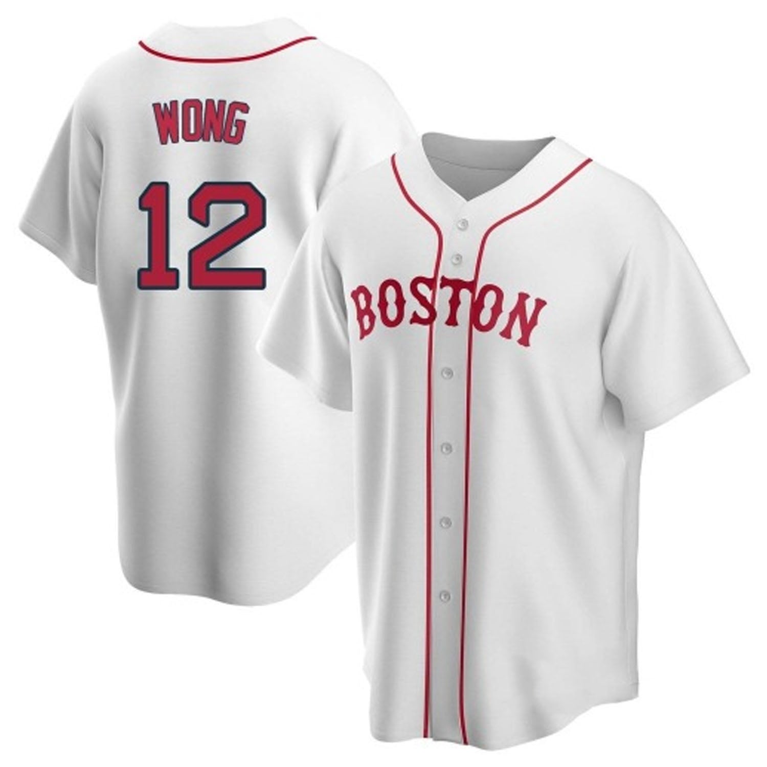 Connor Wong Boston Red Sox 12 Jersey