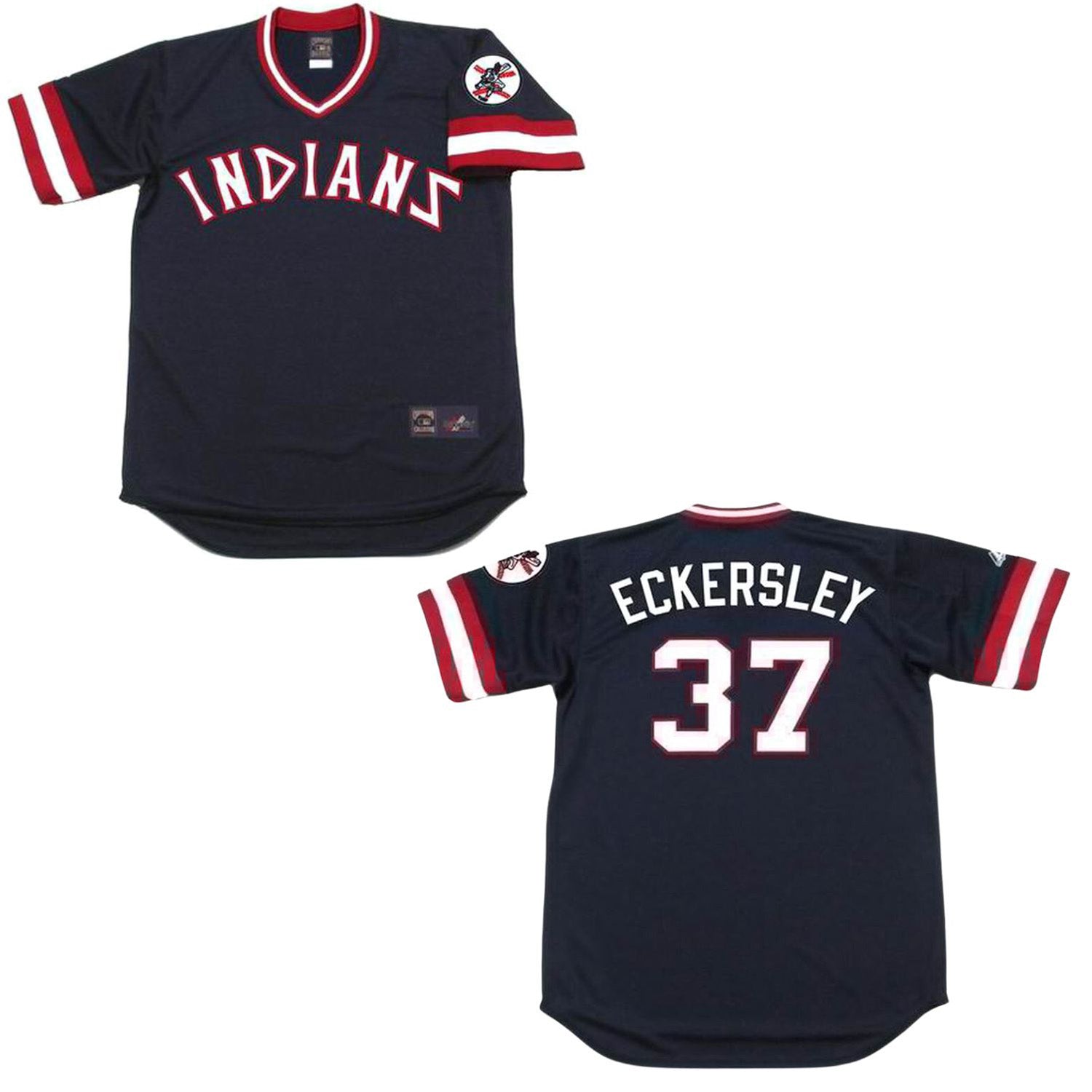 Dennis Eckersley Cleveland Indians 37 Jersey