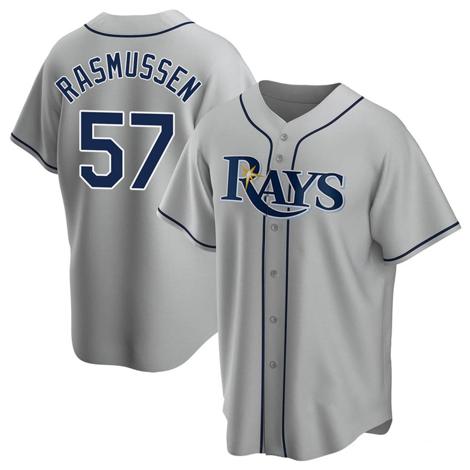 Drew Rasmussen Tampa Bay Rays 57 Jersey