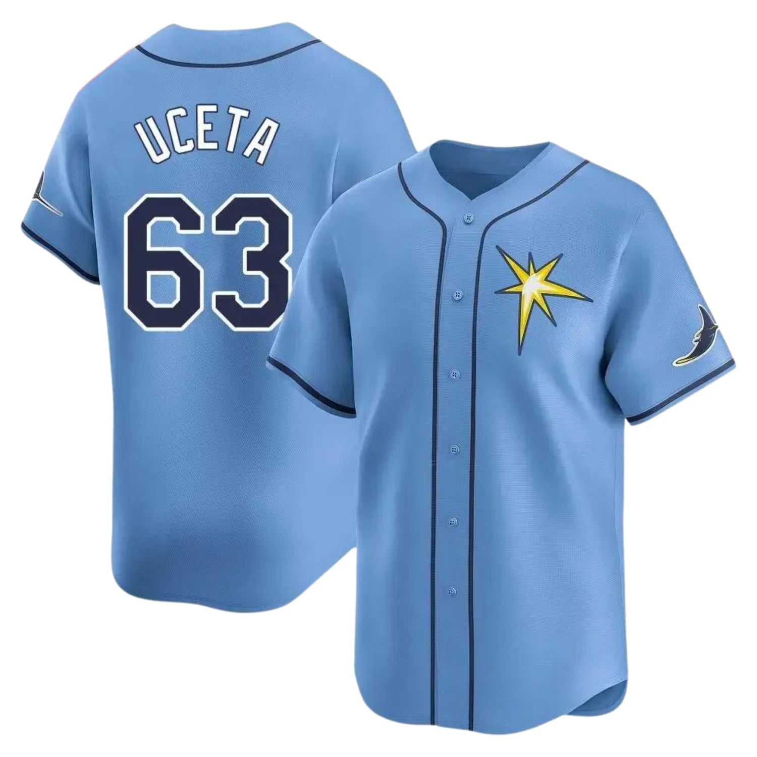 Edwin Uceta Tampa Bay Rays 63 Jersey