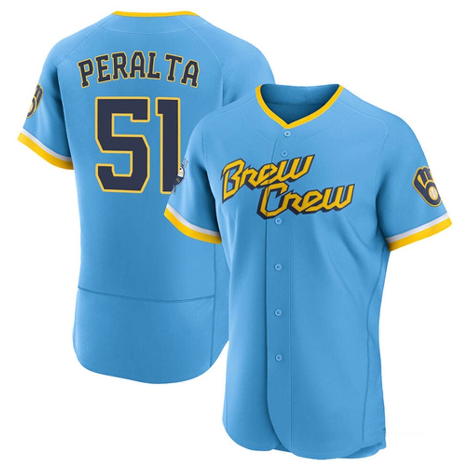 Freddy Peralta Milwaukee Brewers 51 Jersey