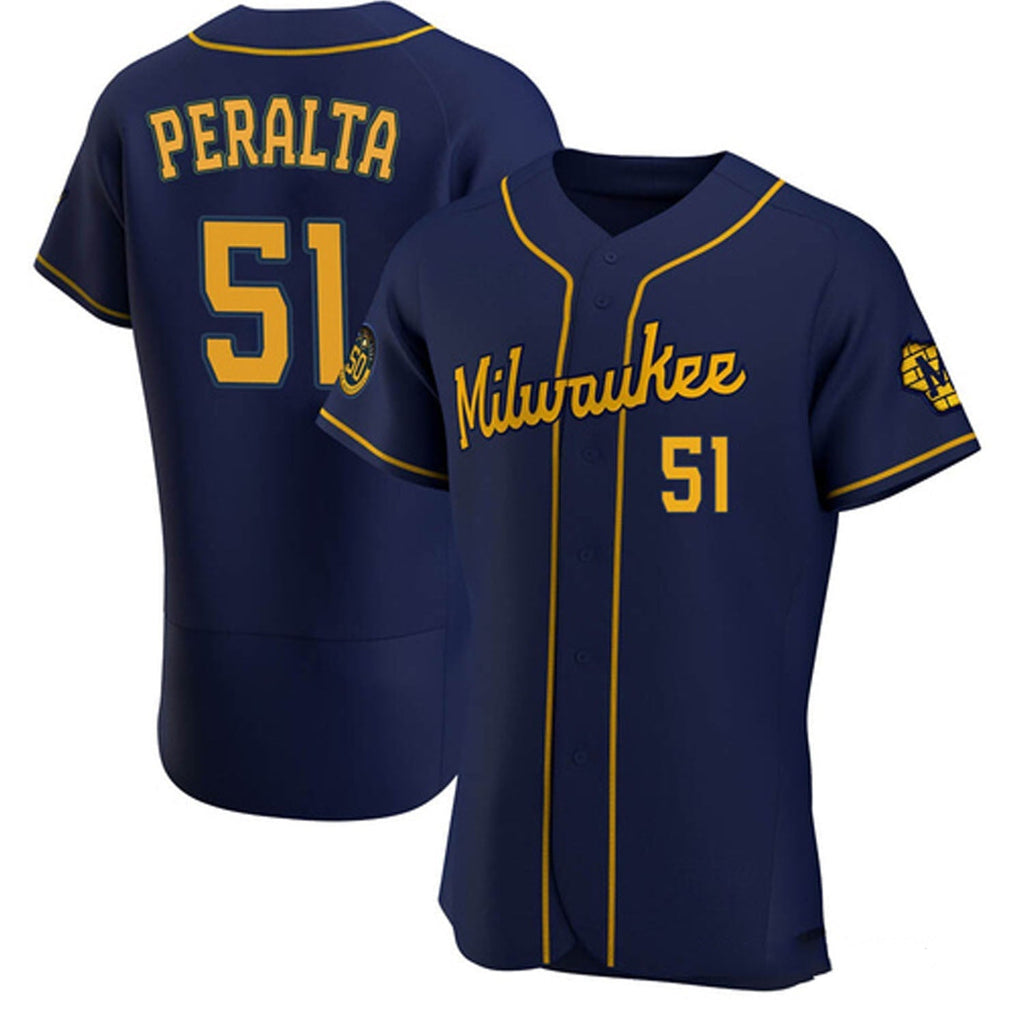 Freddy Peralta Milwaukee Brewers 51 Jersey