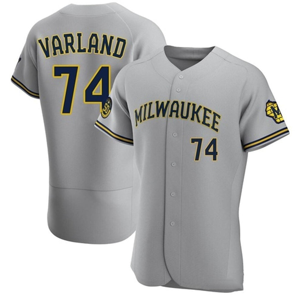 Gus Varland Milwaukee Brewers 74 Jersey