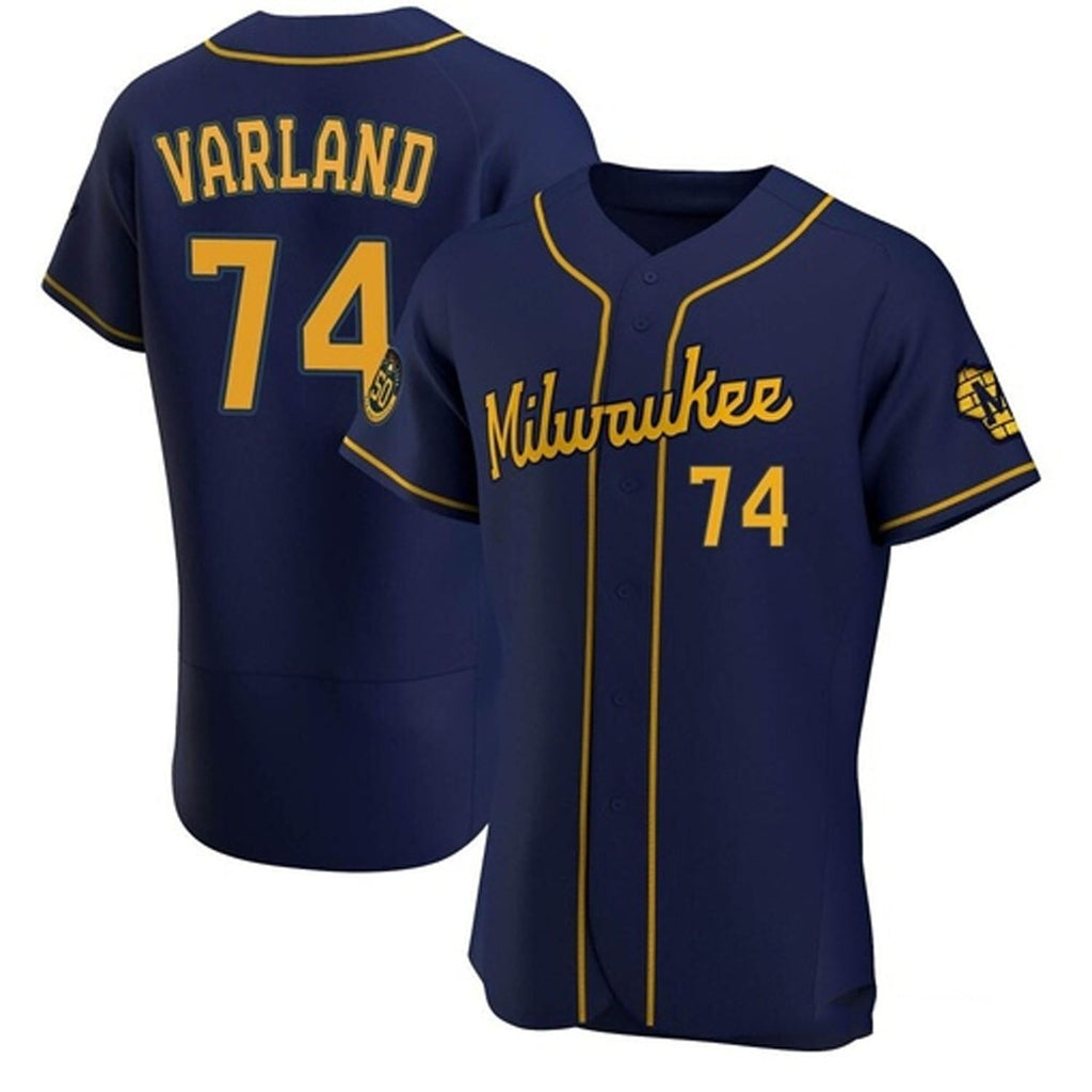 Gus Varland Milwaukee Brewers 74 Jersey