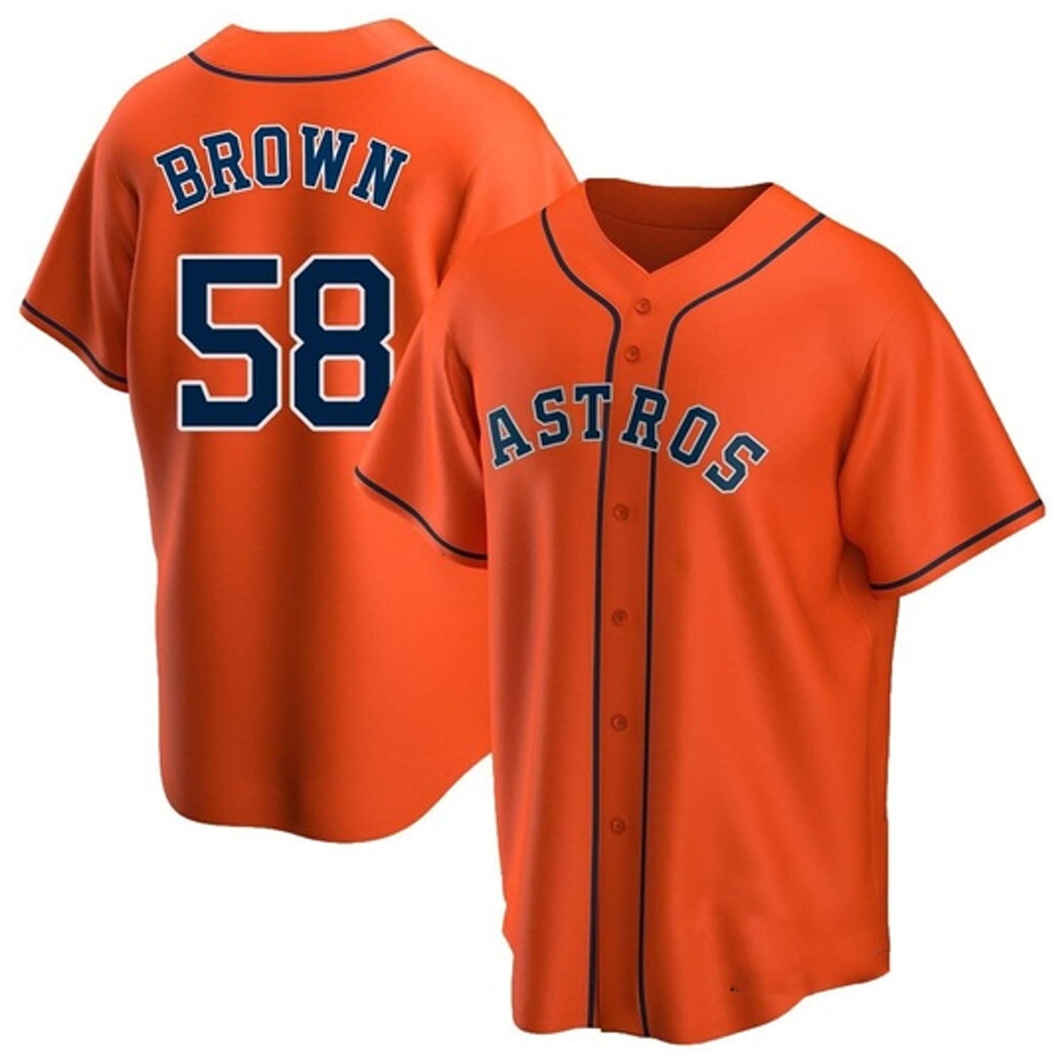 Hunter Brown Houston Astros 58 Jersey