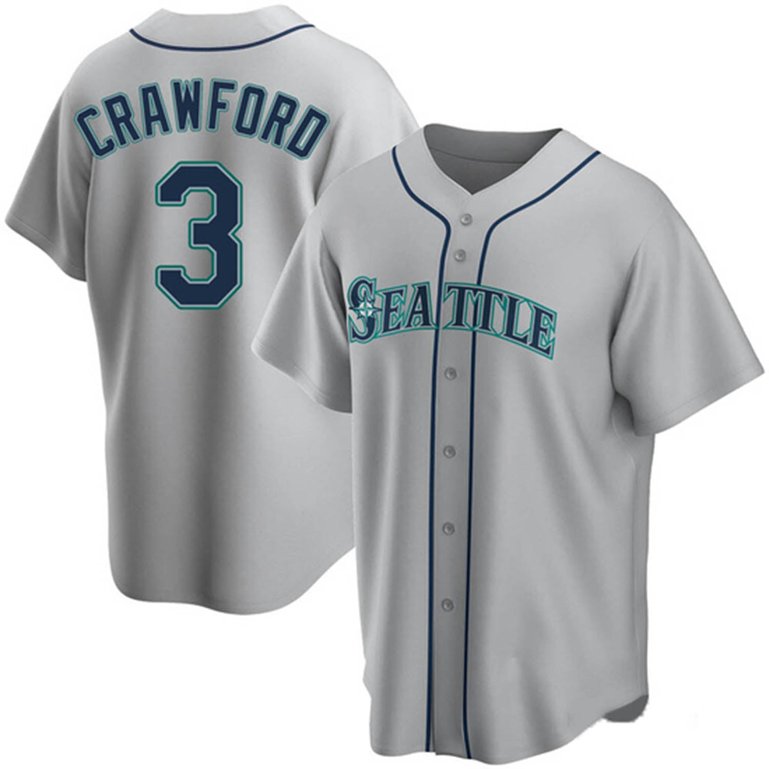 J.P. Crawford Seattle Mariners 3 Jersey