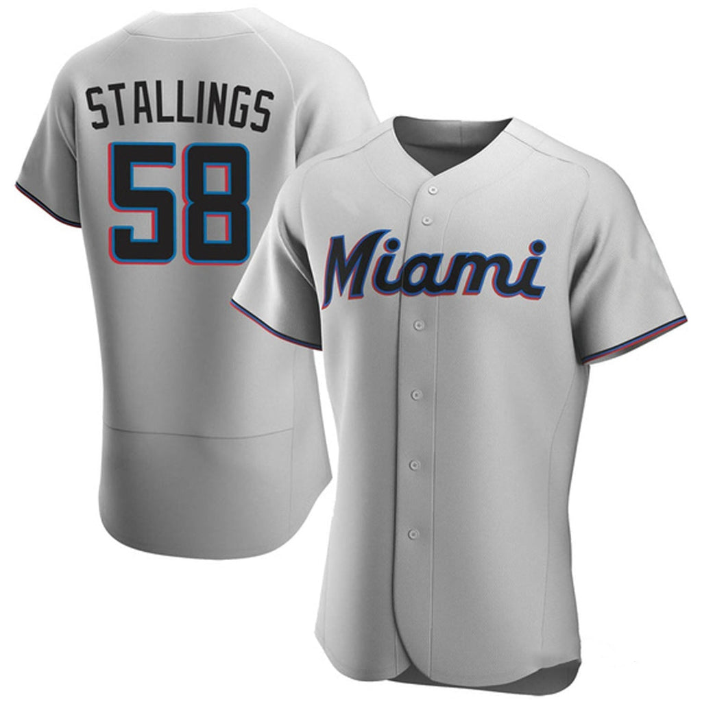 Jacob Stallings Miami Marlins 58 Jersey