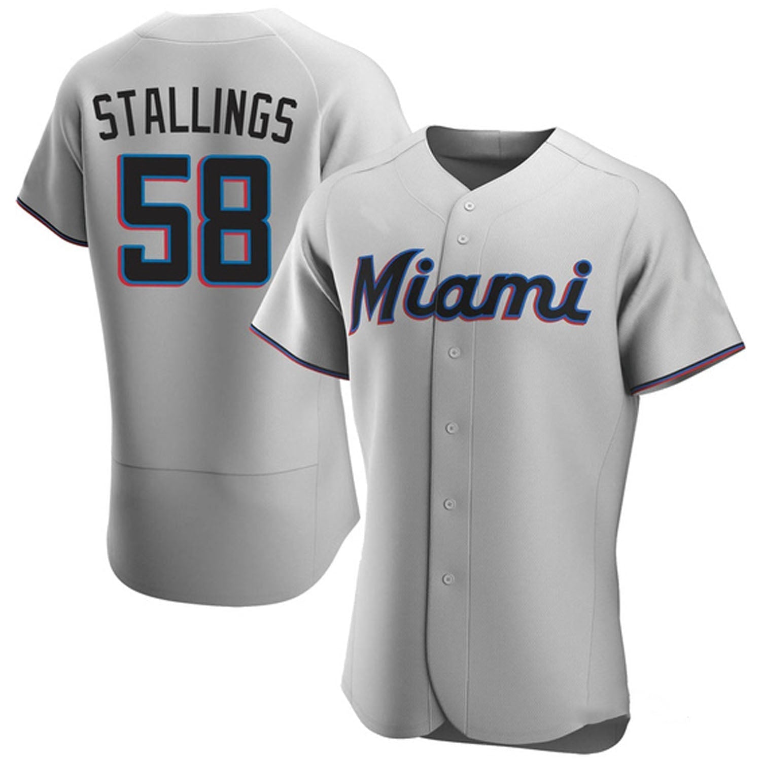Jacob Stallings Miami Marlins 58 Jersey