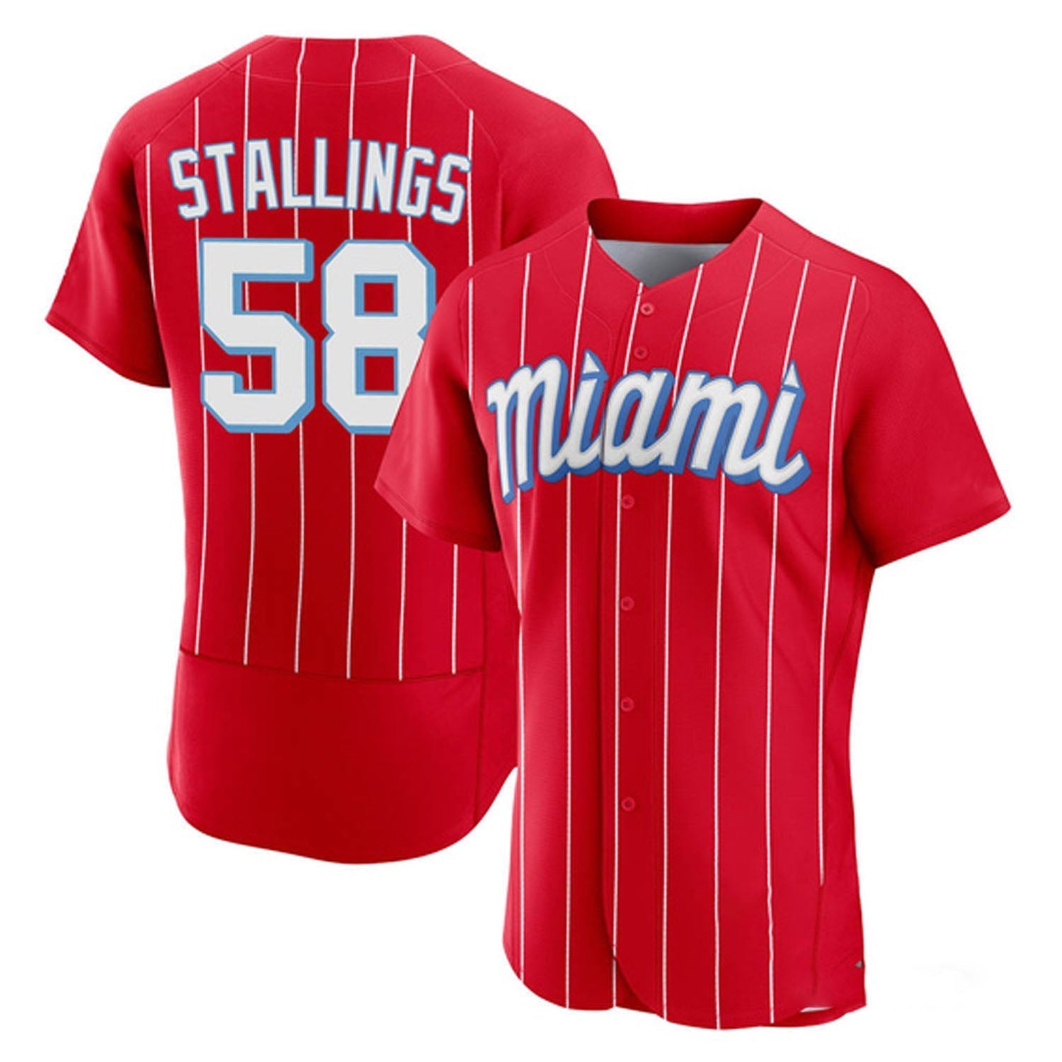 Jacob Stallings Miami Marlins 58 Jersey