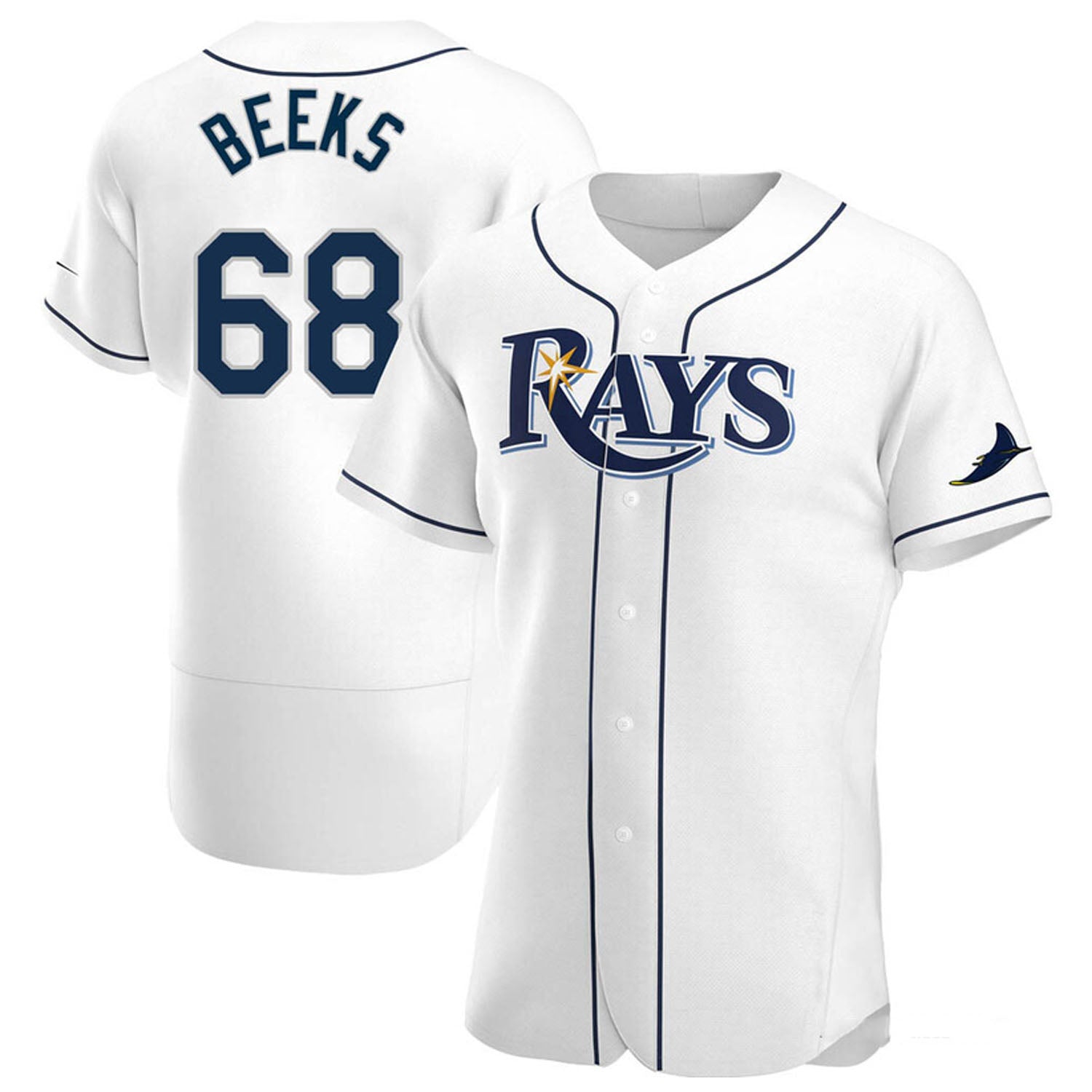 Jalen Beeks Tampa Bay Rays 68 Jersey