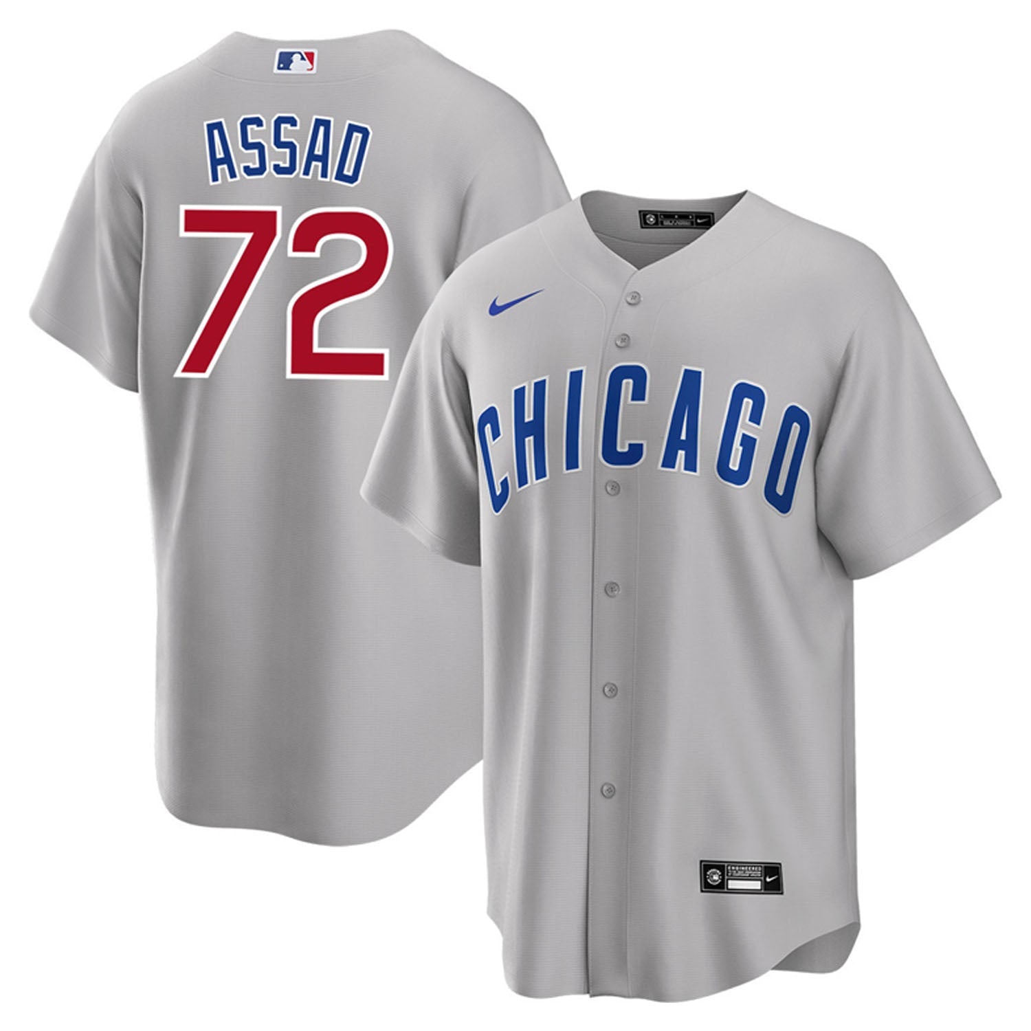 Javier Assad Chicago Cubs 72 Jersey