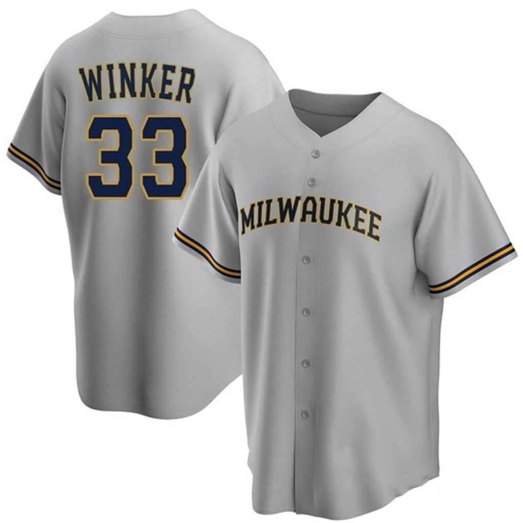 Jesse Winker Milwaukee Brewers 33 Jersey