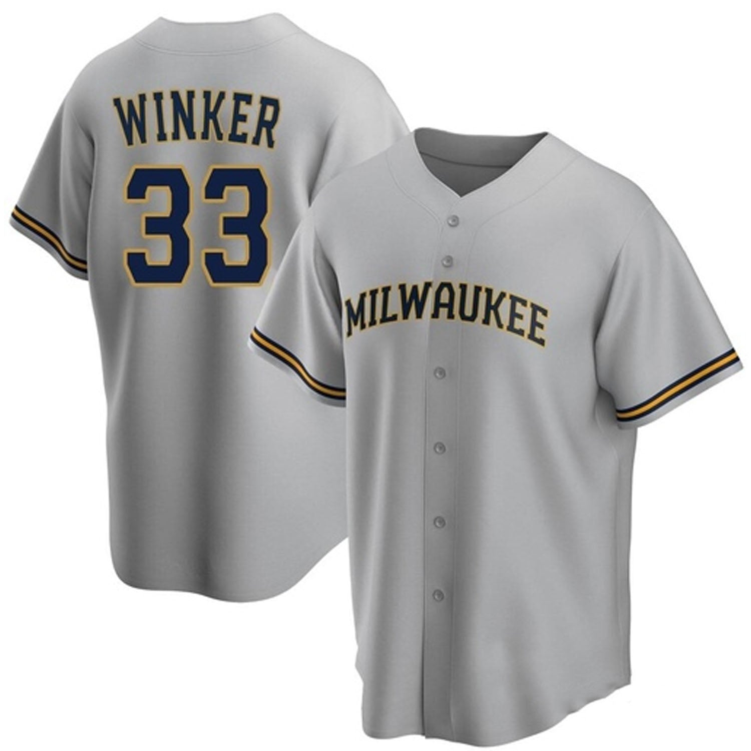 Jesse Winker Milwaukee Brewers 33 Jersey