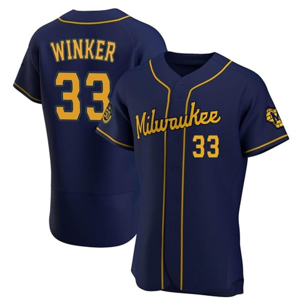 Jesse Winker Milwaukee Brewers 33 Jersey
