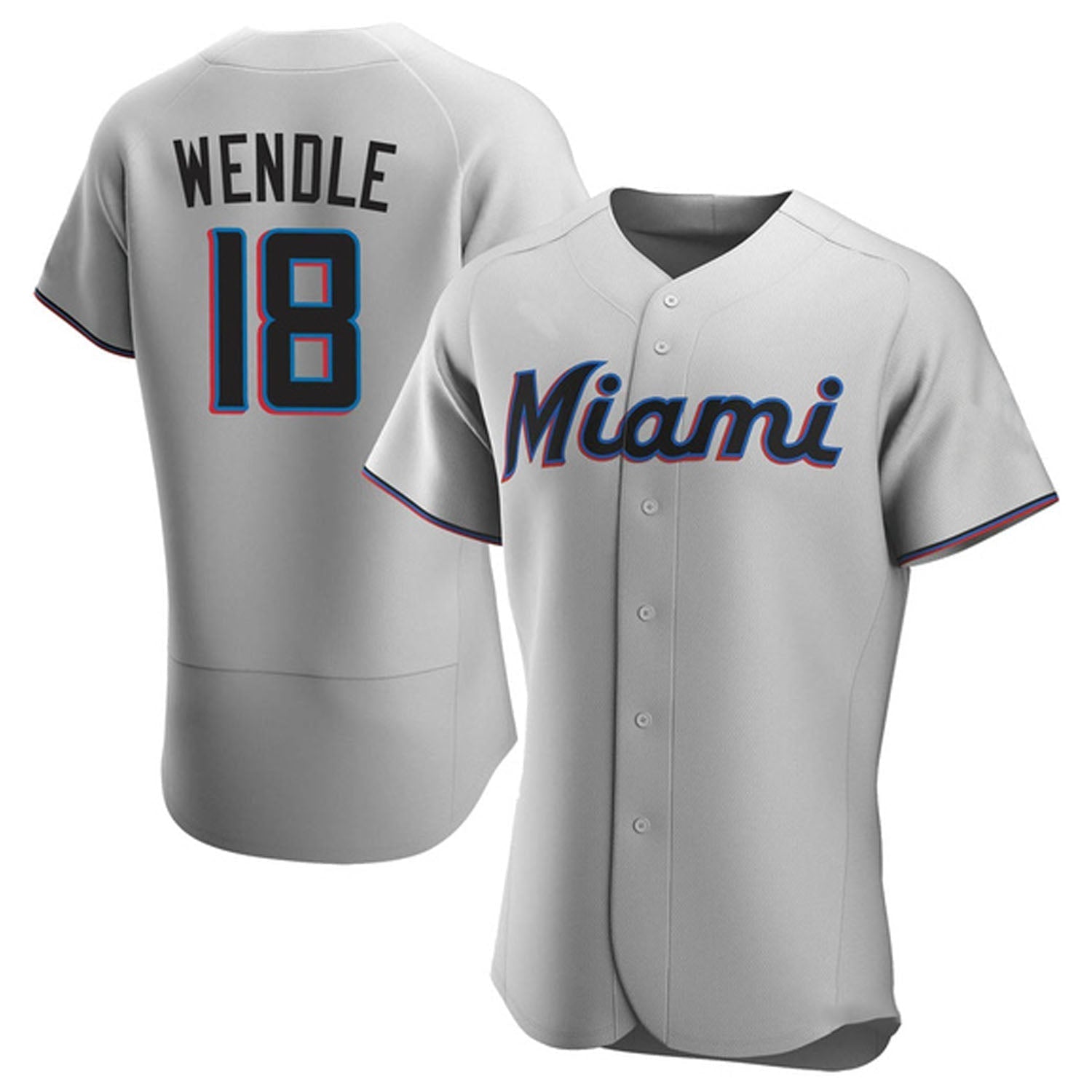 Joey Wendle Miami Marlins 18 Jersey