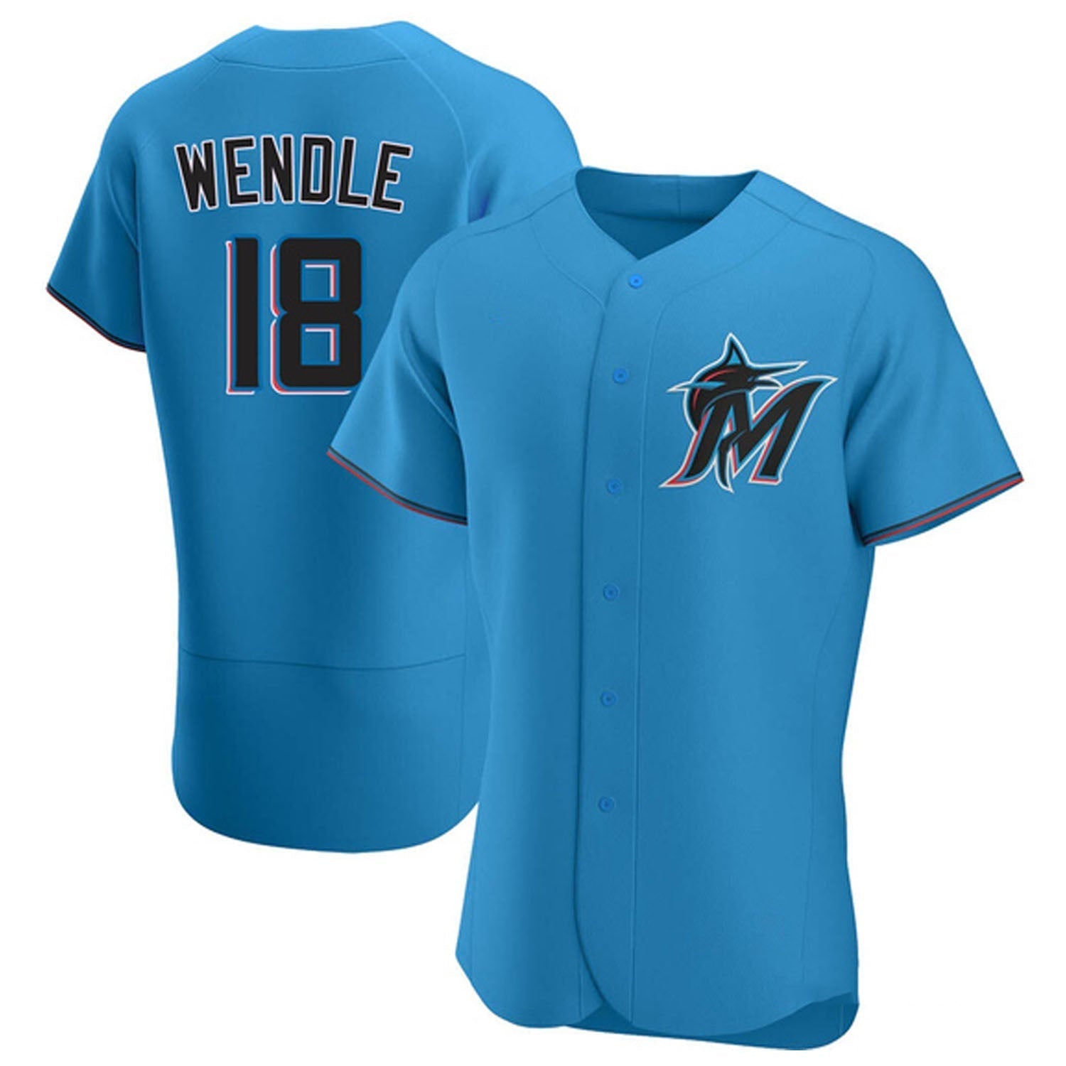 Joey Wendle Miami Marlins 18 Jersey