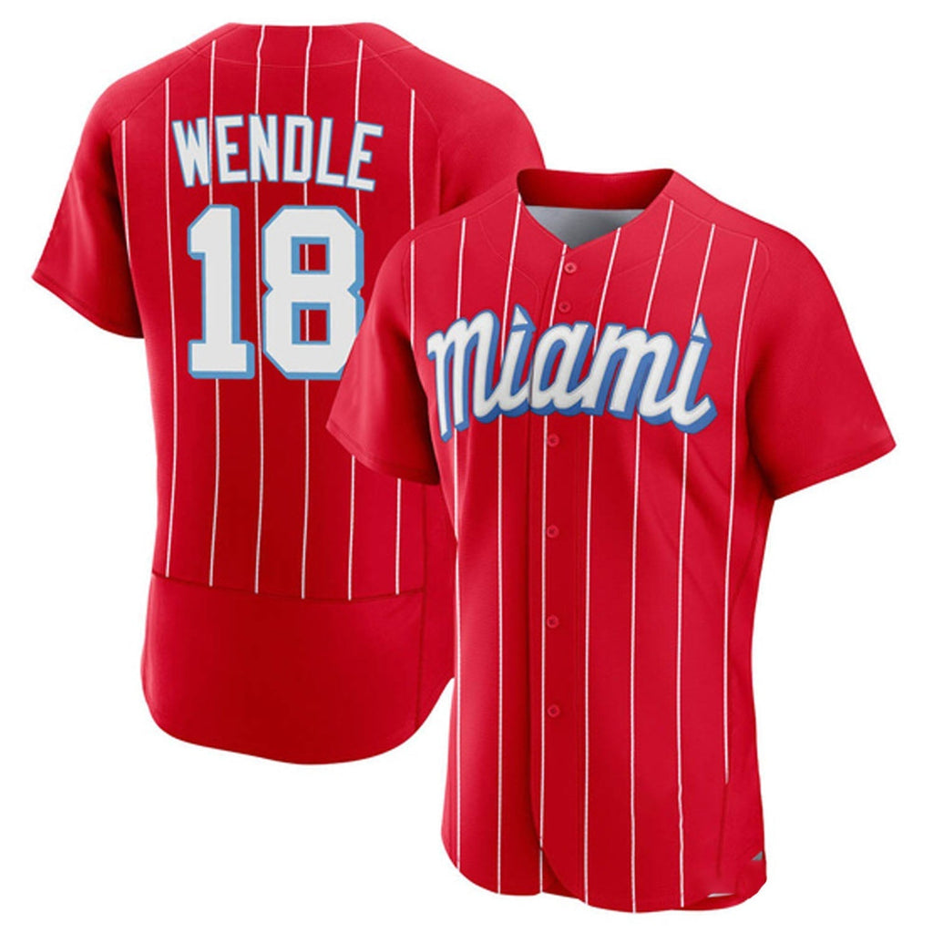 Joey Wendle Miami Marlins 18 Jersey