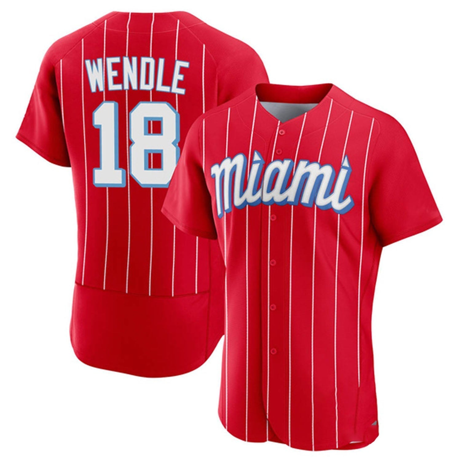 Joey Wendle Miami Marlins 18 Jersey