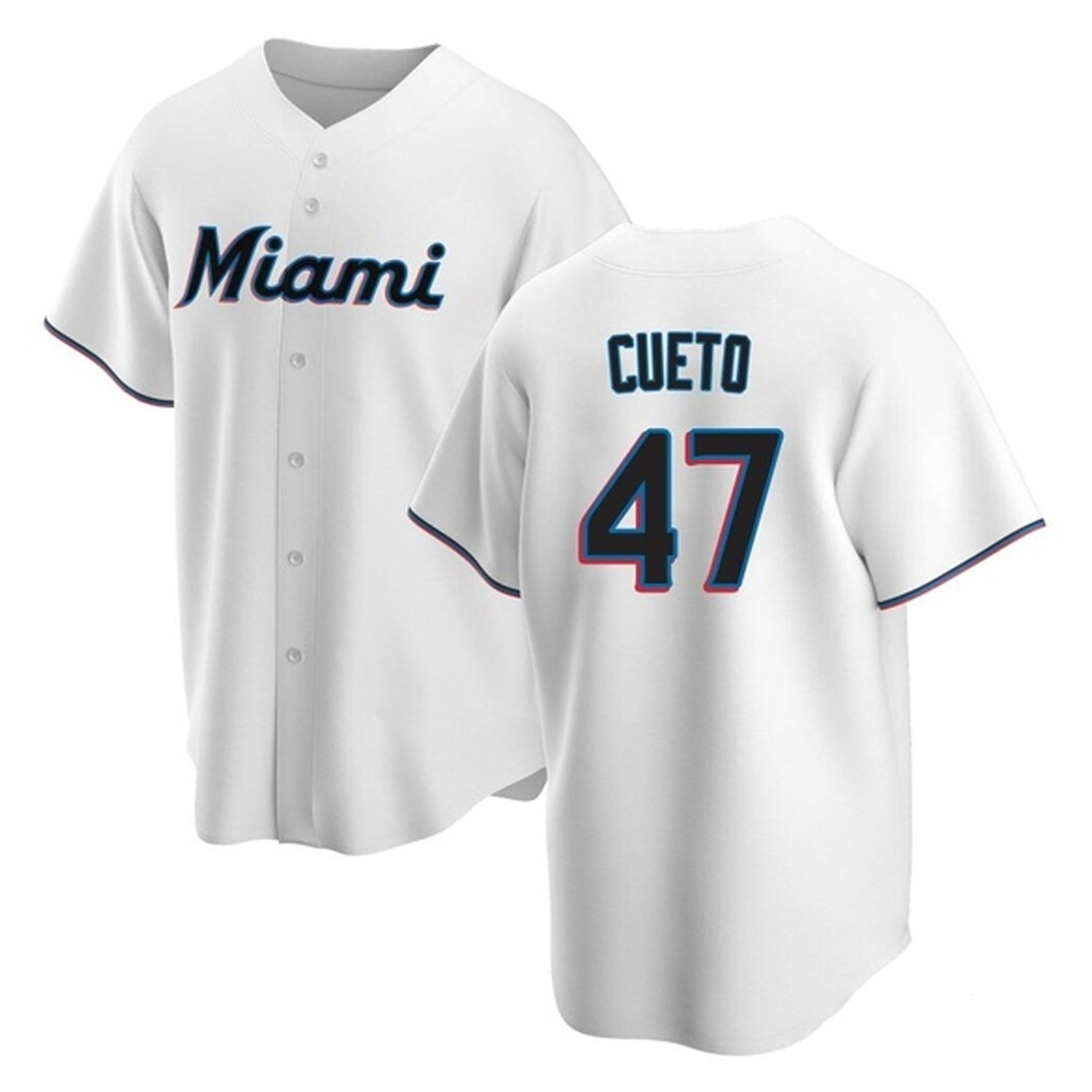 Johnny Cueto Miami Marlins 47 Jersey