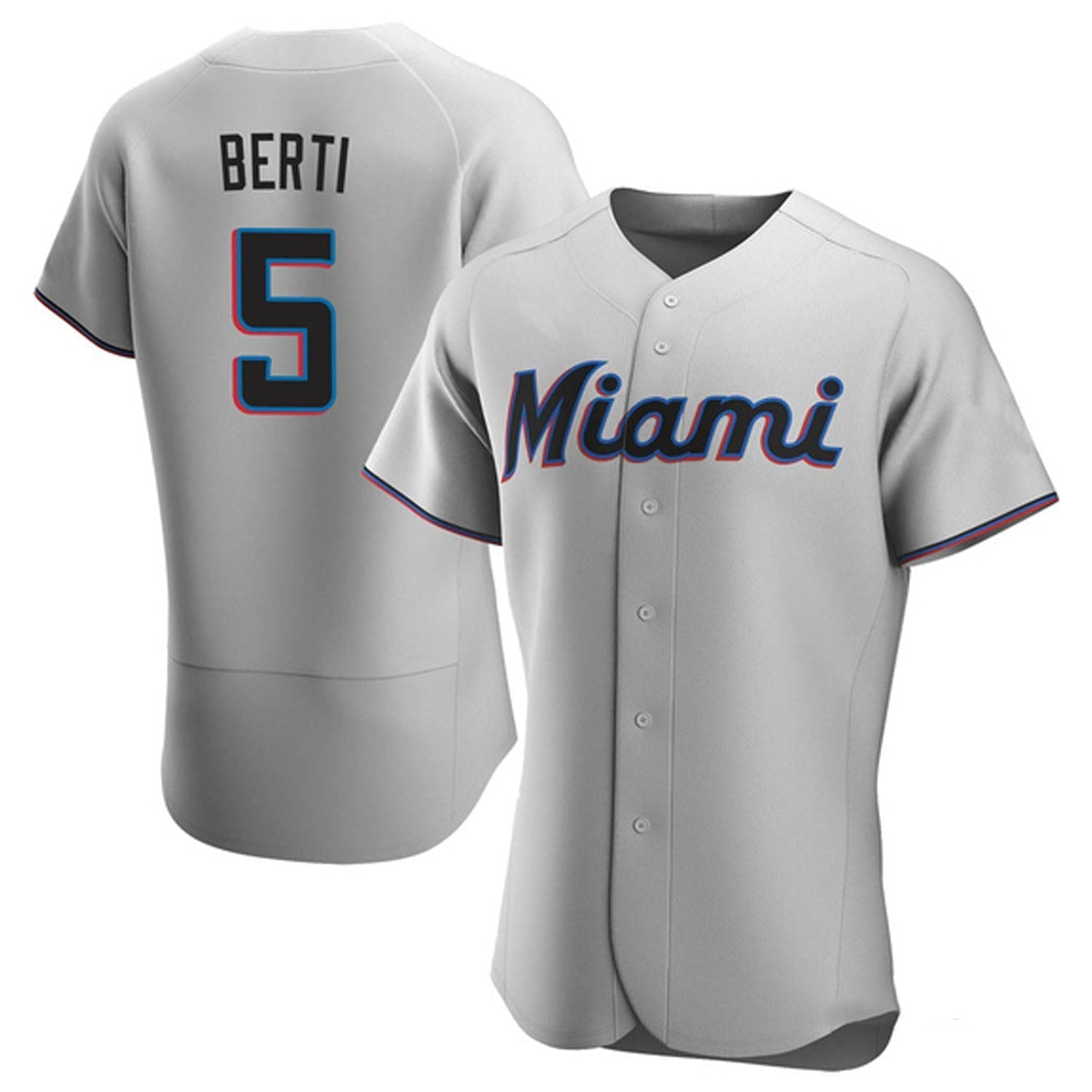 Jon Berti Miami Marlins 5 Jersey