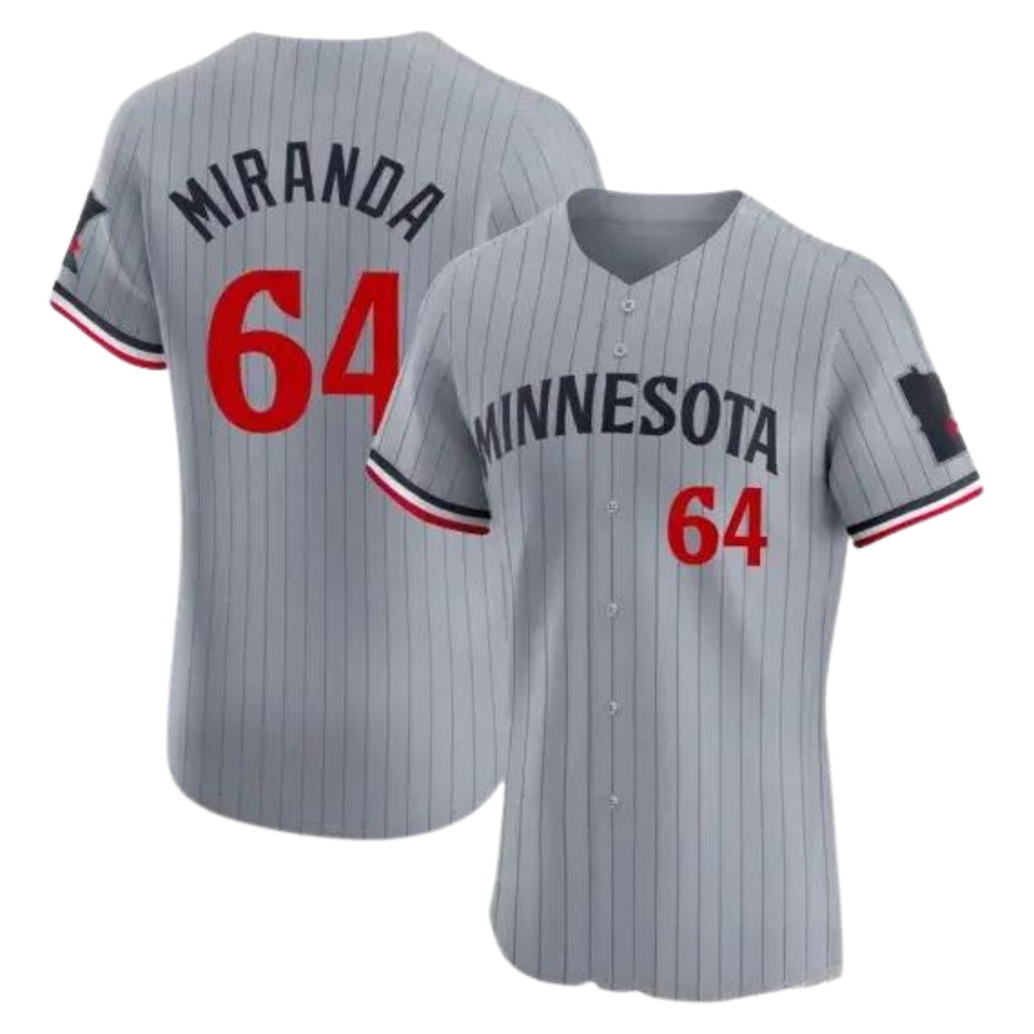 Jose Miranda White Minnesota Twins 64 Jersey