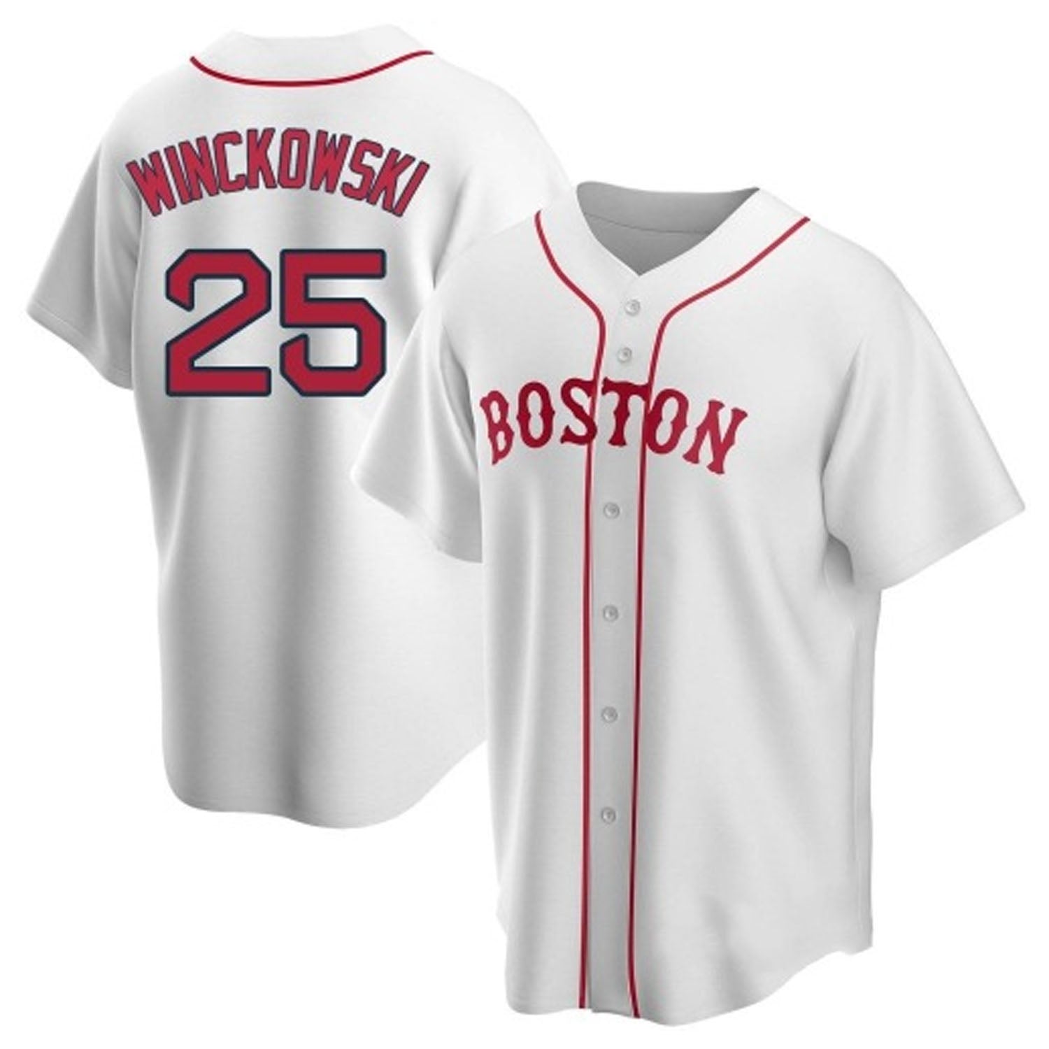 Josh Winckowski Boston Red Sox 25 Jersey