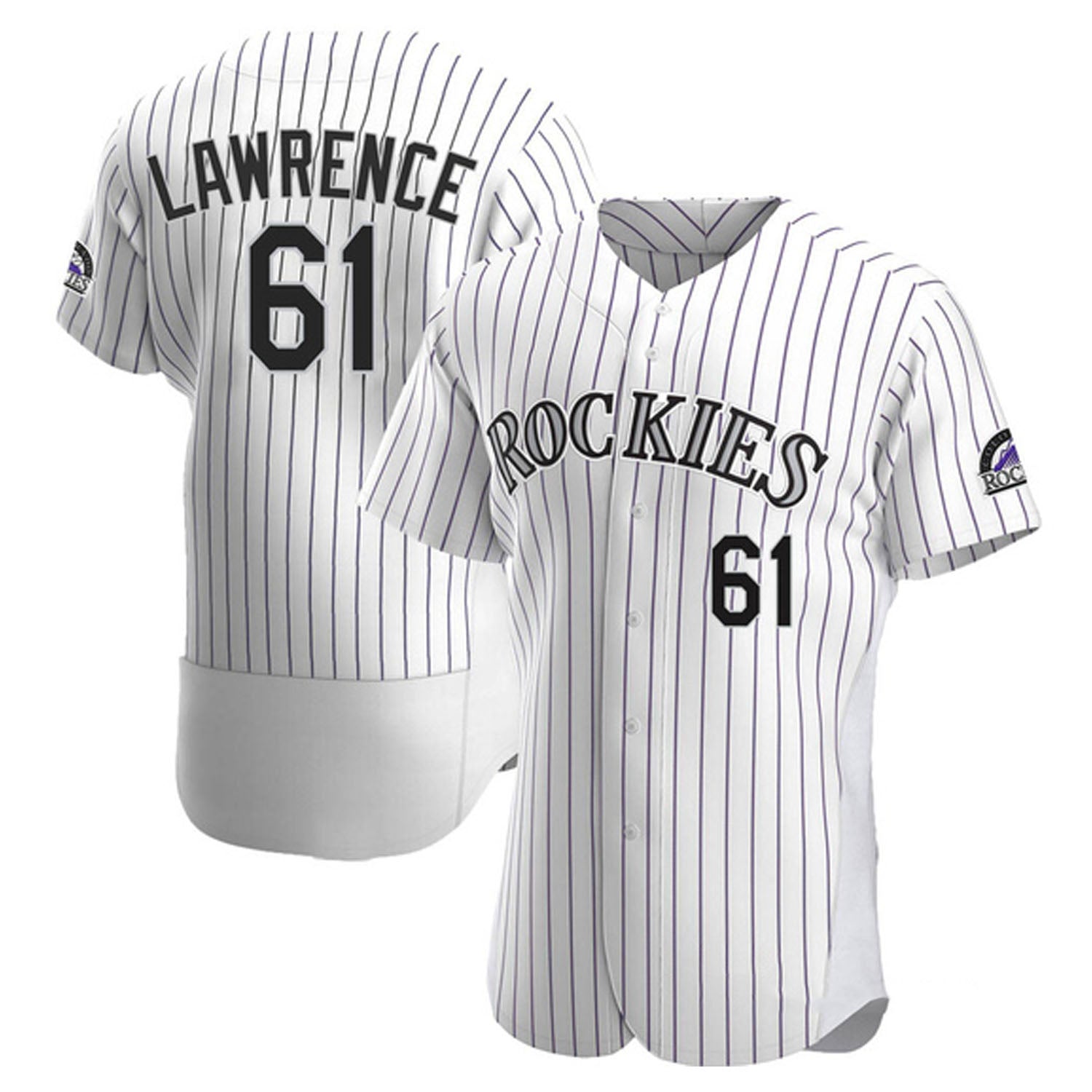 Justin Lawrence Colorado Rockies 61 Jersey