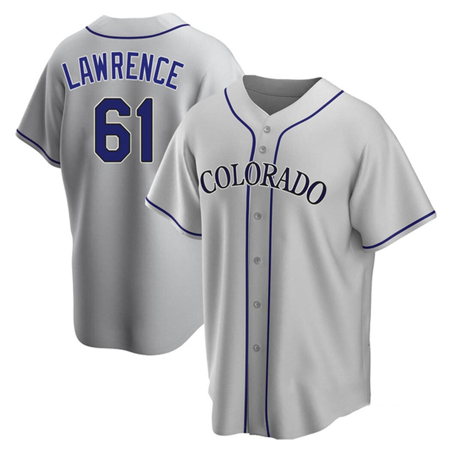 Justin Lawrence Colorado Rockies 61 Jersey
