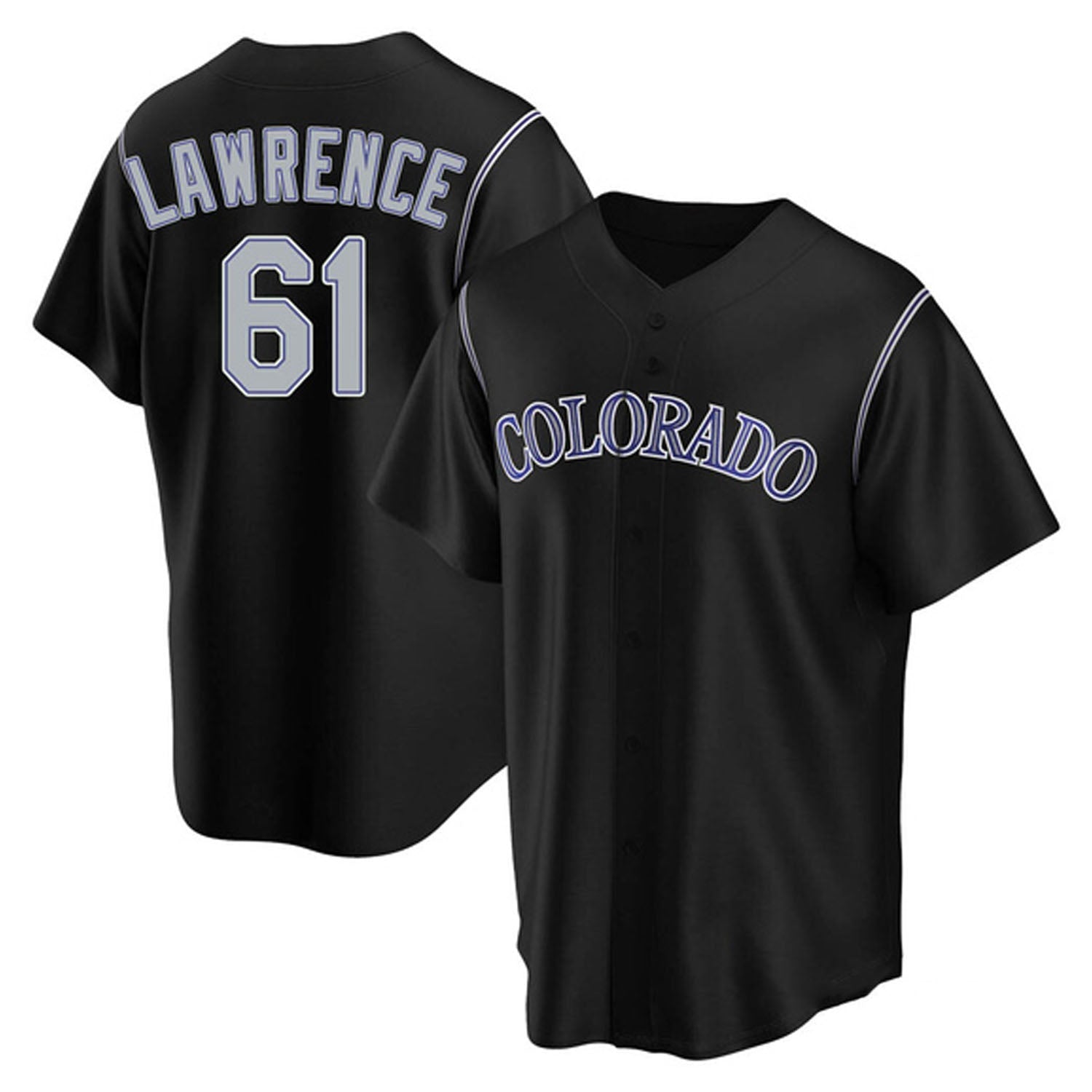 Justin Lawrence Colorado Rockies 61 Jersey
