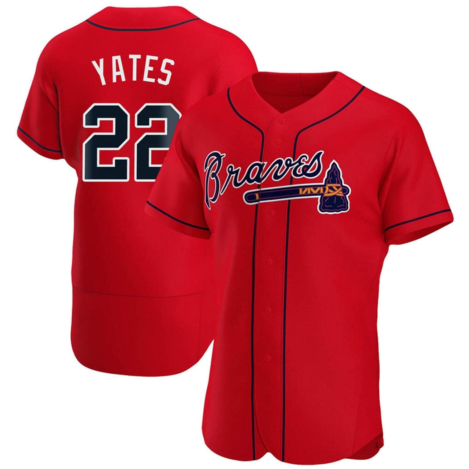 Kirby Yates Atlanta Braves 22 Jersey